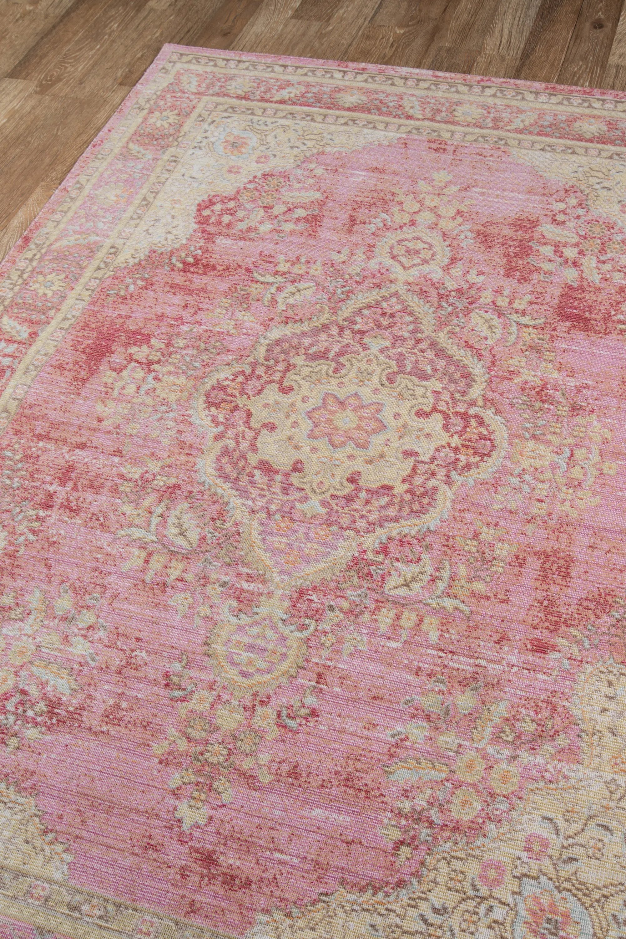 Isabella ISA-1 Pink Area Rug by Momeni