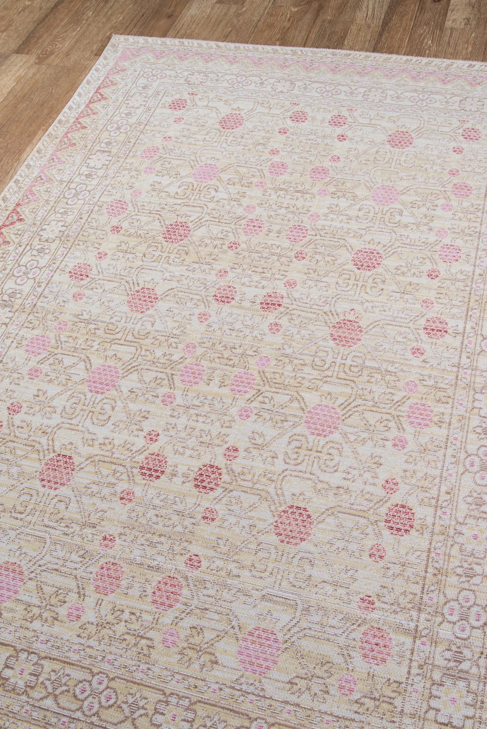 Isabella ISA-3 Pink Area Rug by Momeni