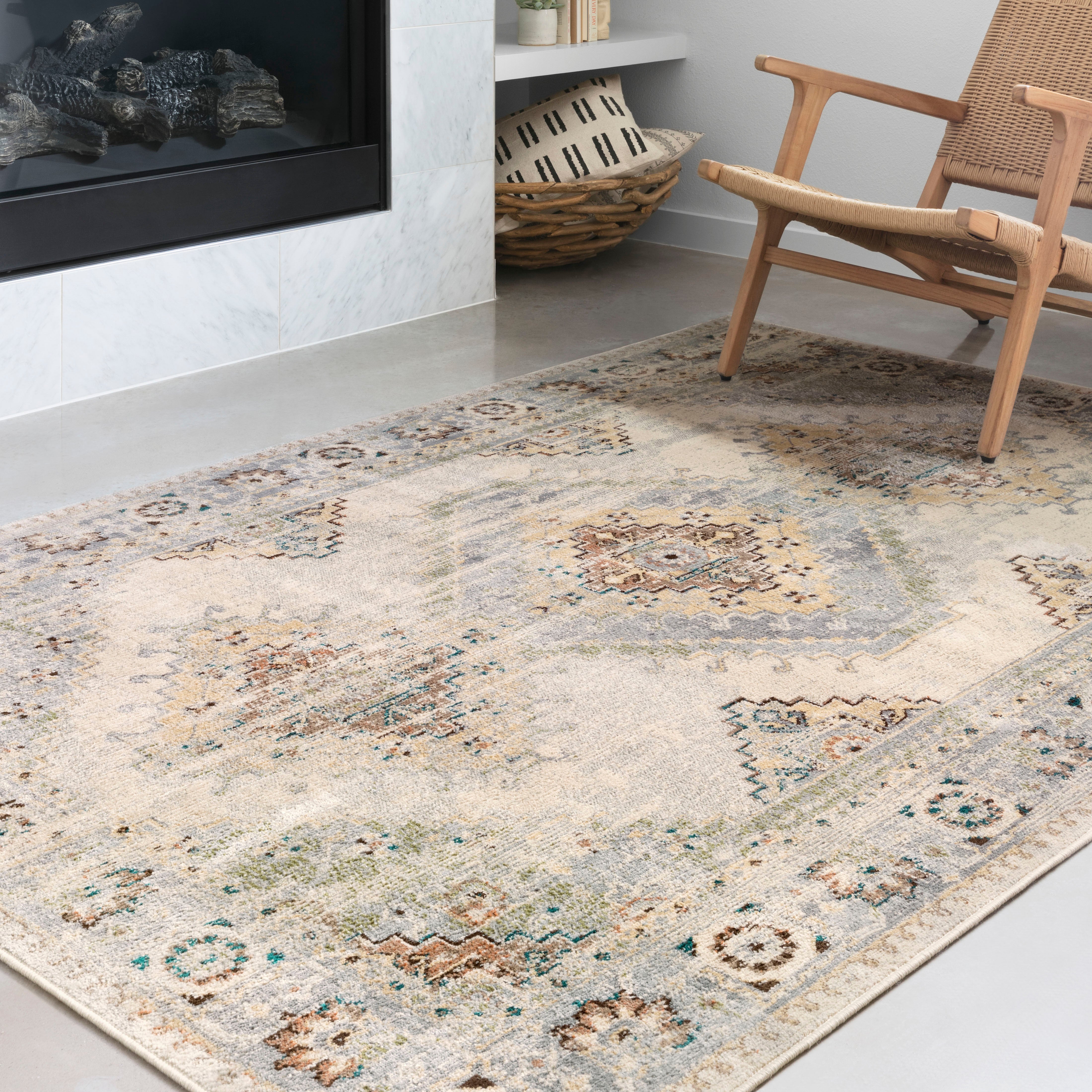 Loloi Isadora ISA-01 Oatmeal / Silver Area Rug