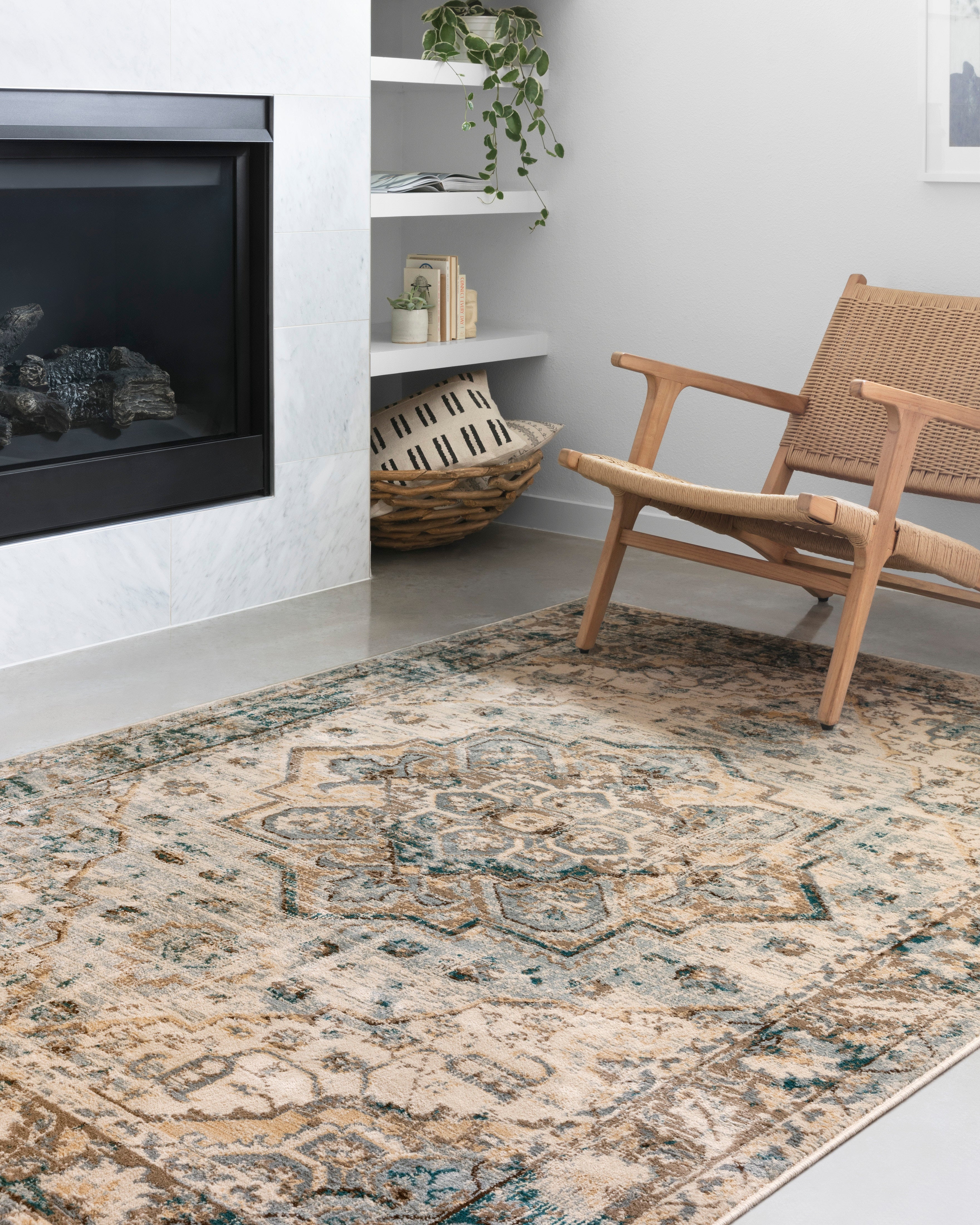 Loloi Isadora ISA-02 Oatmeal / Bark Area Rug