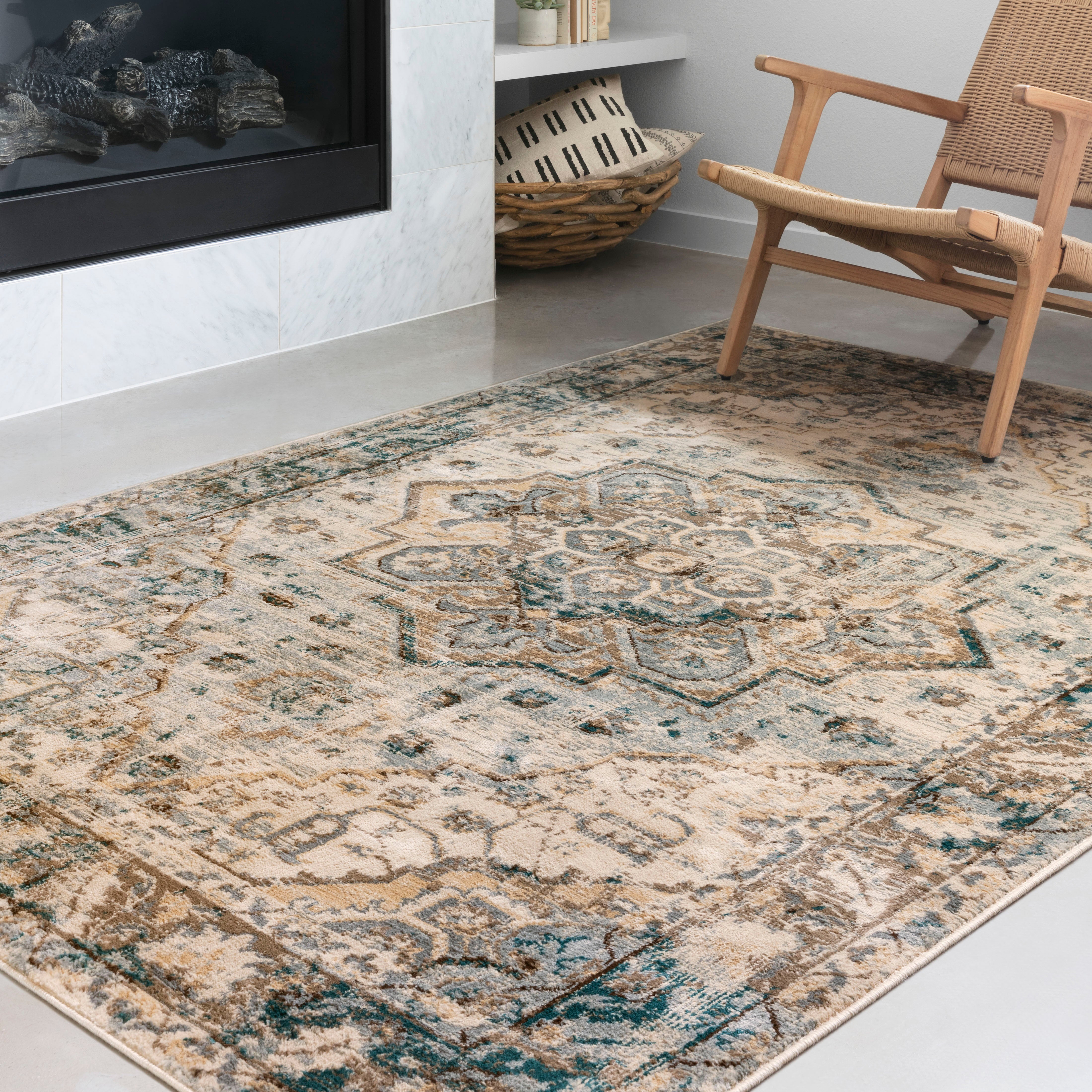 Loloi Isadora ISA-02 Oatmeal / Bark Area Rug