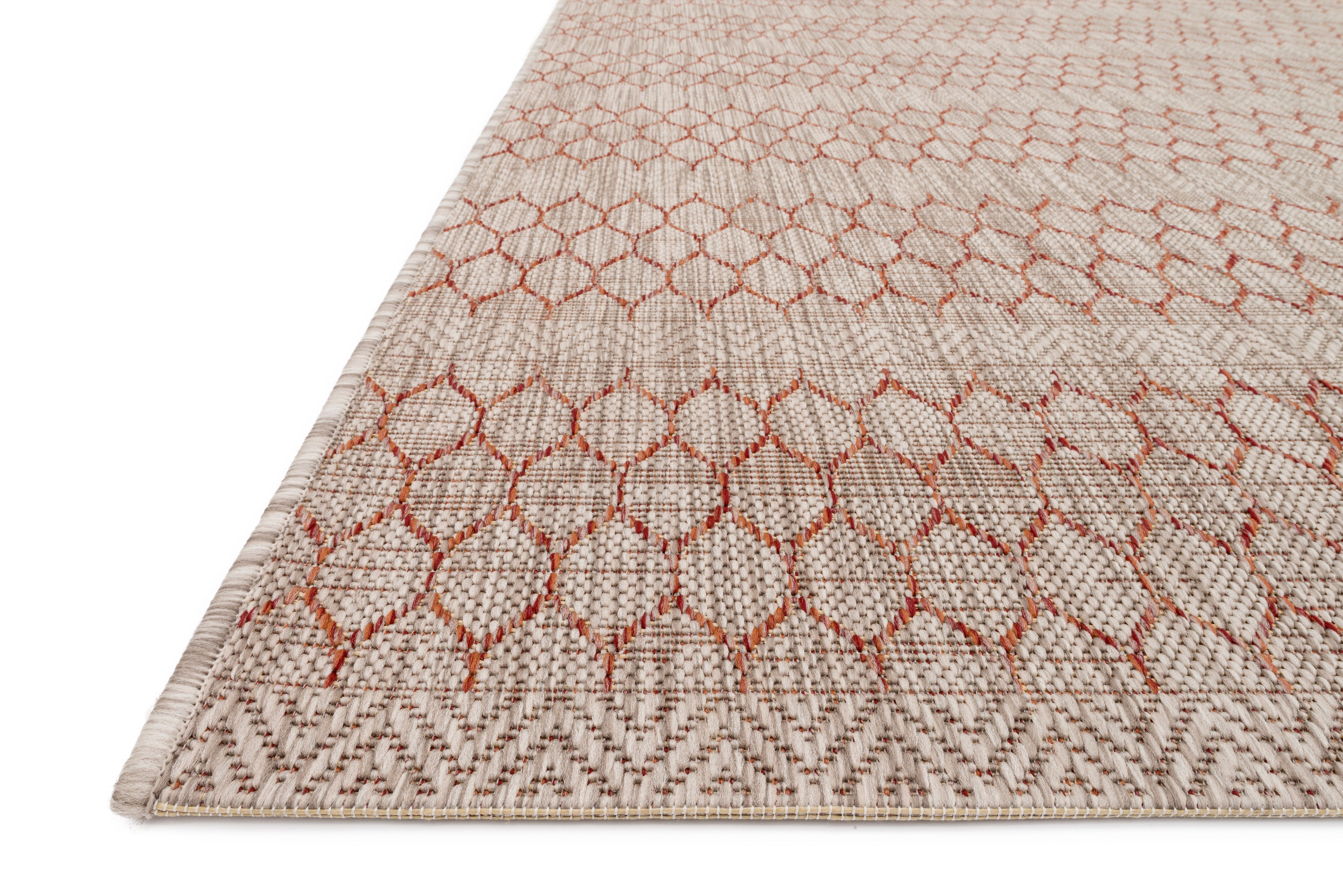 Loloi Isle IE-01 Beige / Rust Area Rug