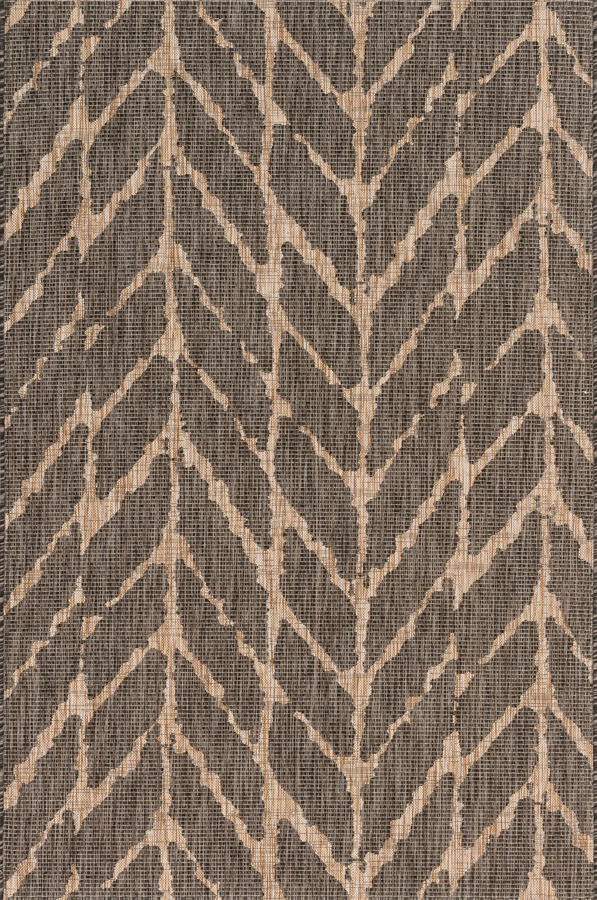 Isle IE-02 Charcoal / Mocha Area Rug by Loloi