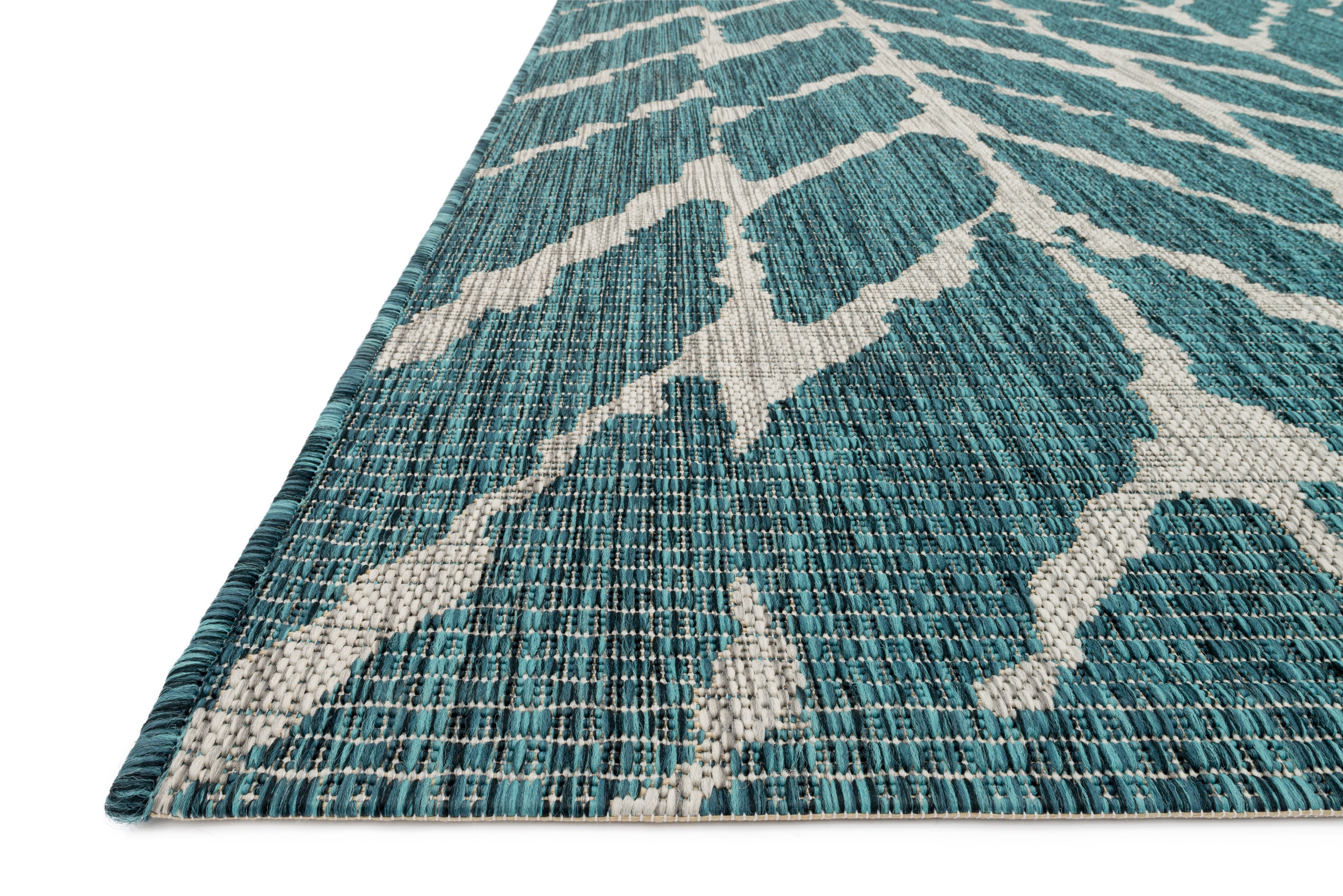 Loloi Isle IE-02 Teal / Grey Area Rug