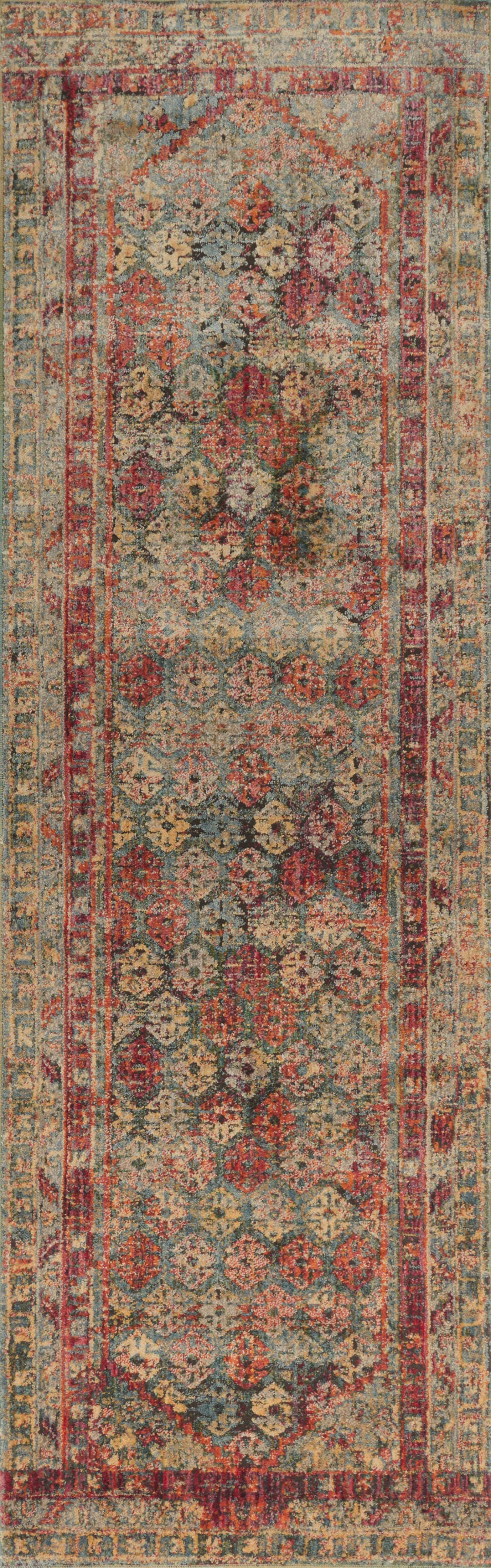 Loloi Javari JV-03 Slate / Berry Area Rug