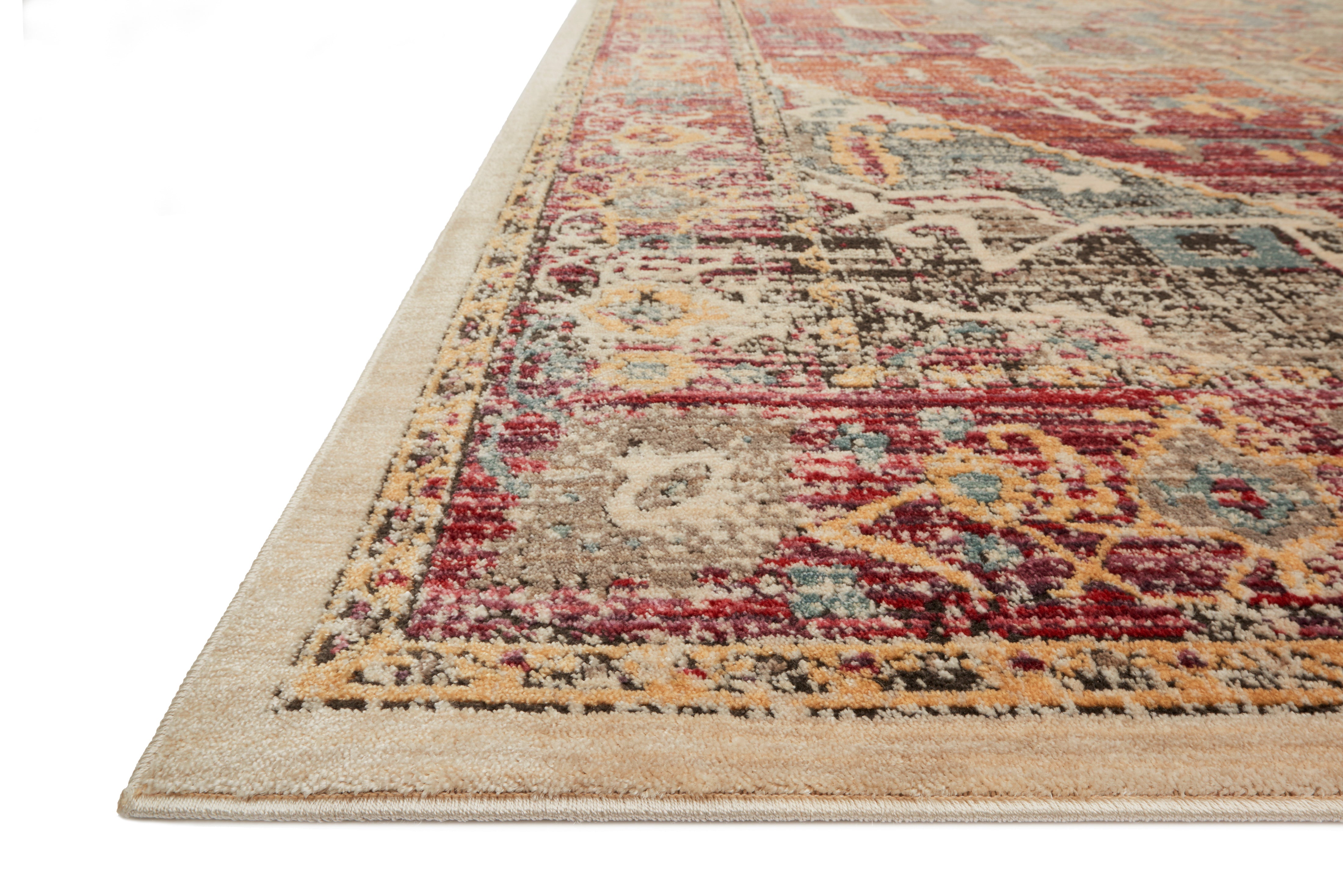 Loloi Javari JV-08 Berry / Sunrise Area Rug