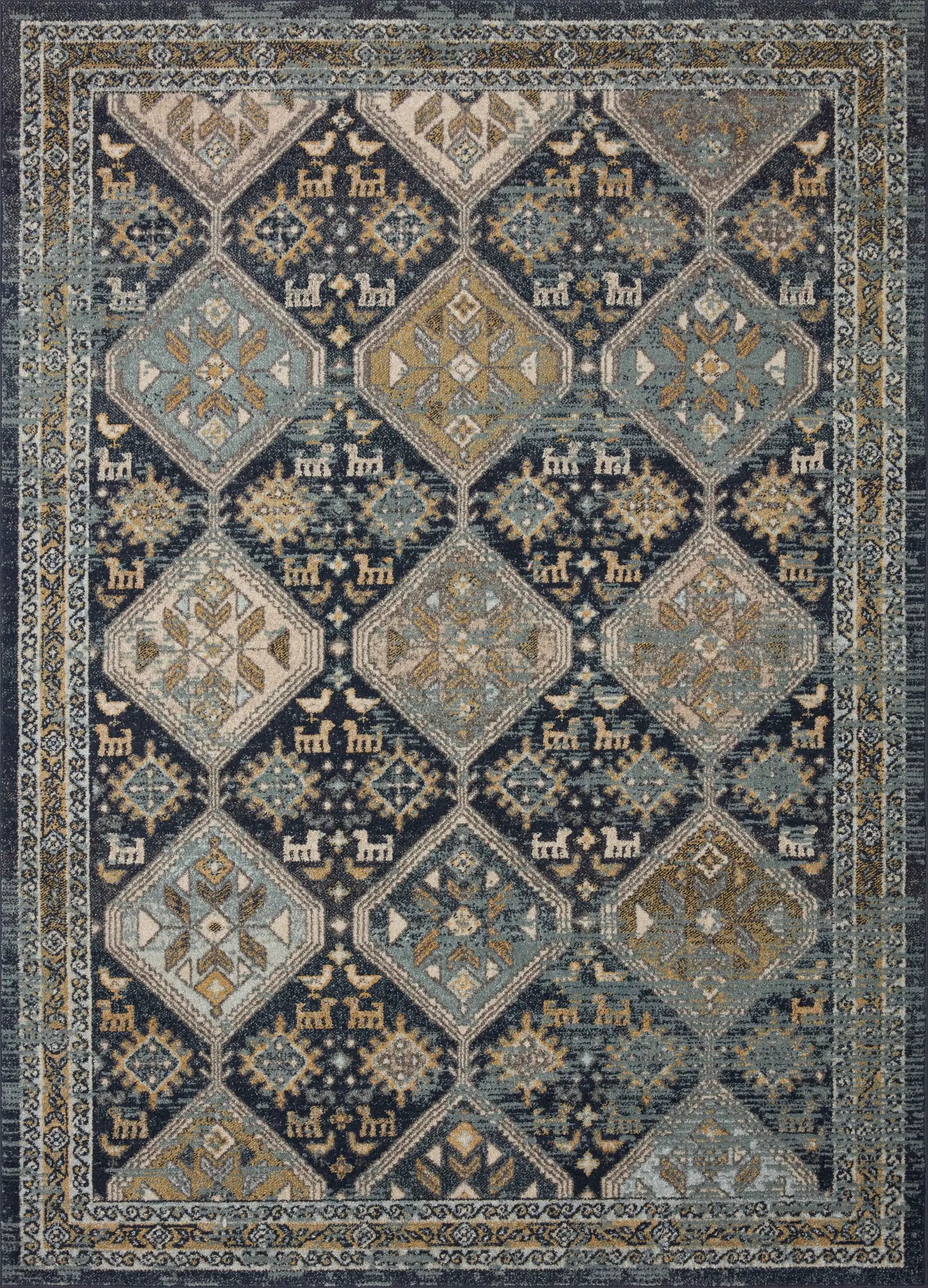 Jocelyn JOC-02 Navy / Blue Area Rug by Loloi