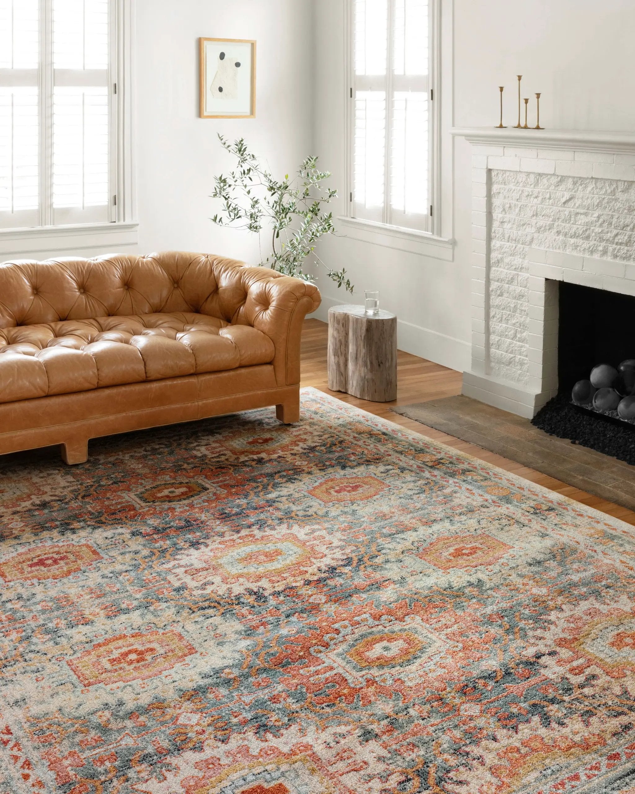 Jocelyn JOC-03 Mist / Multi Area Rug by Loloi