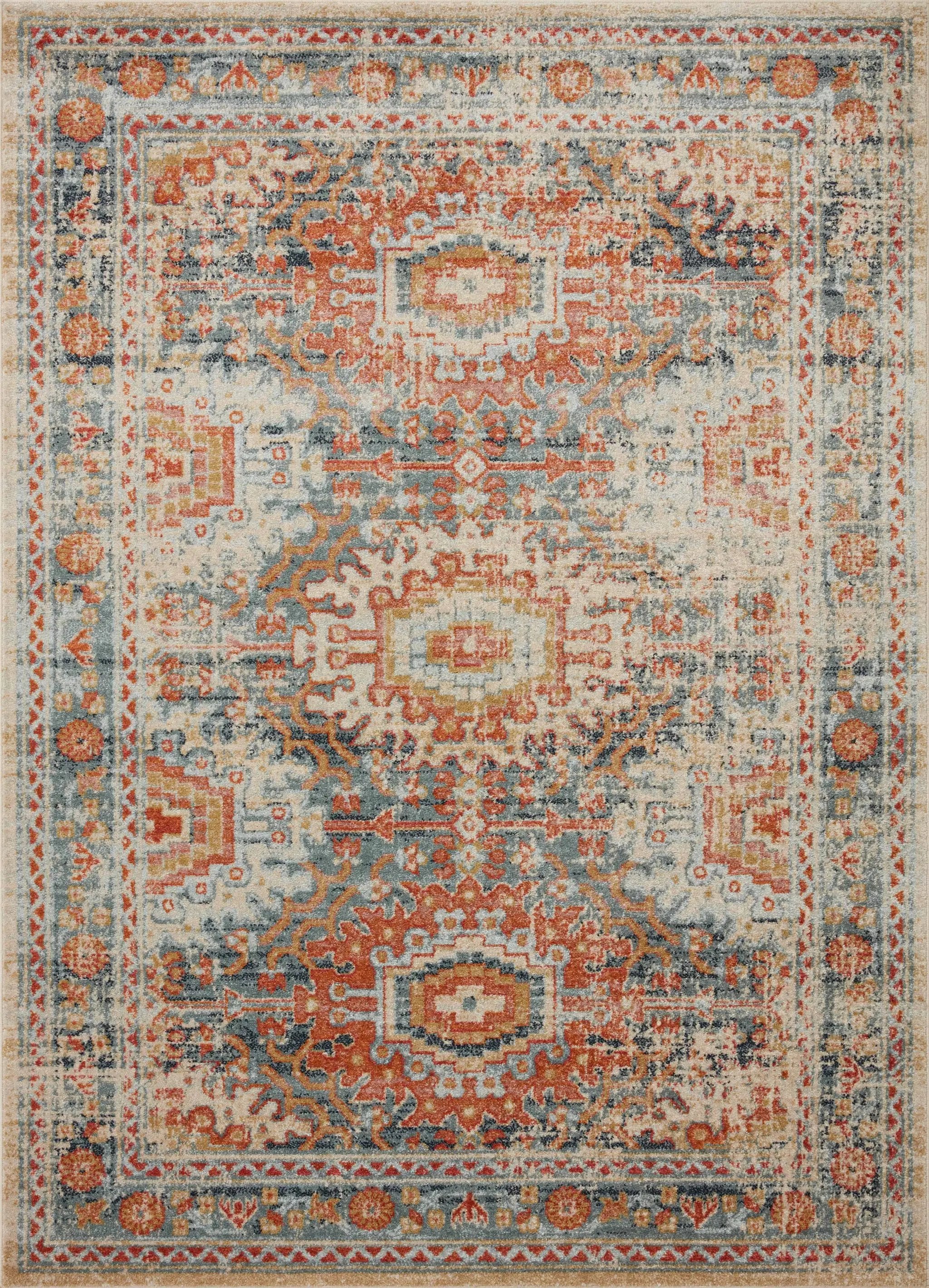Jocelyn JOC-03 Mist / Multi Area Rug by Loloi
