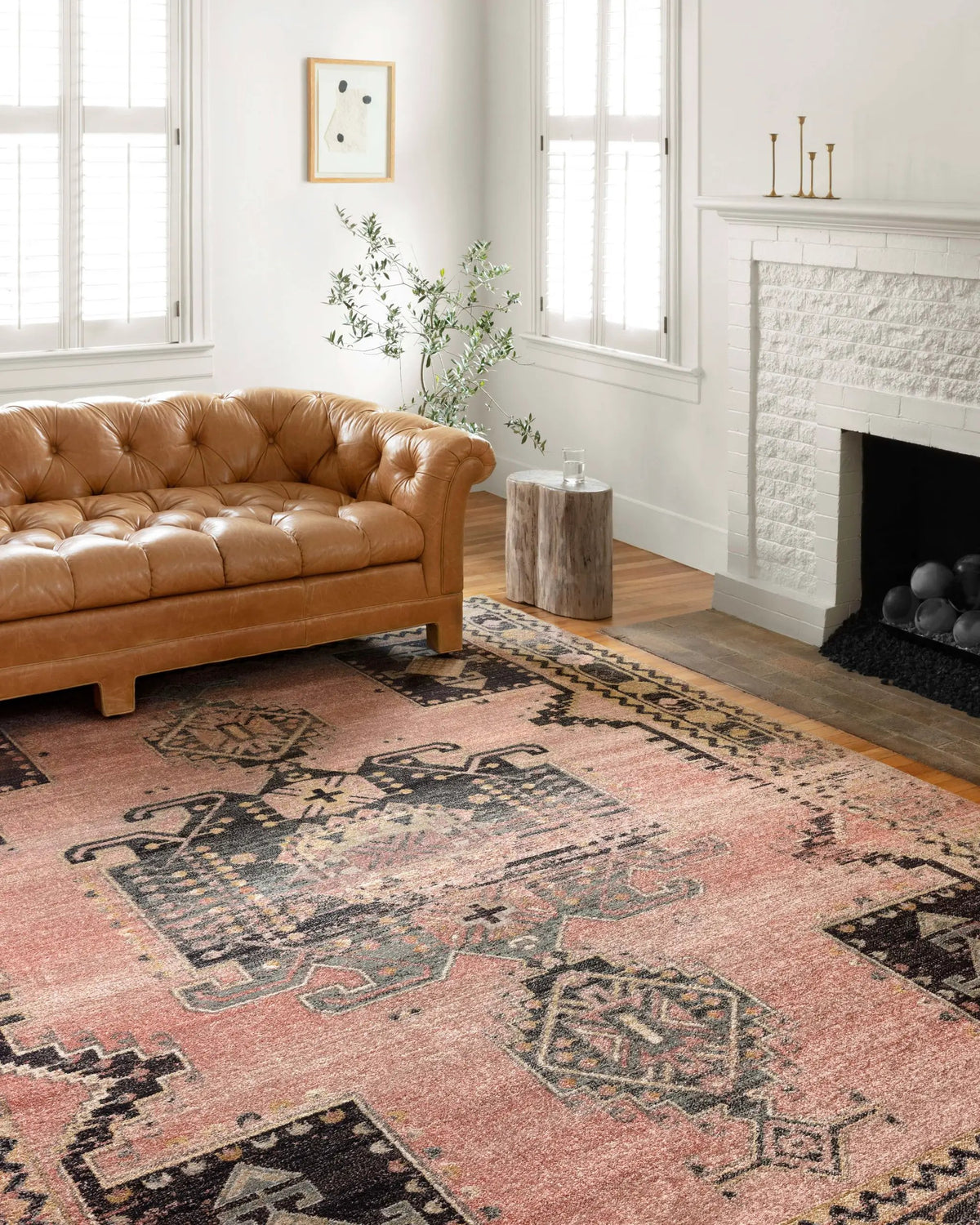 Jocelyn JOC-06 Rose / Rose Area Rug by Loloi