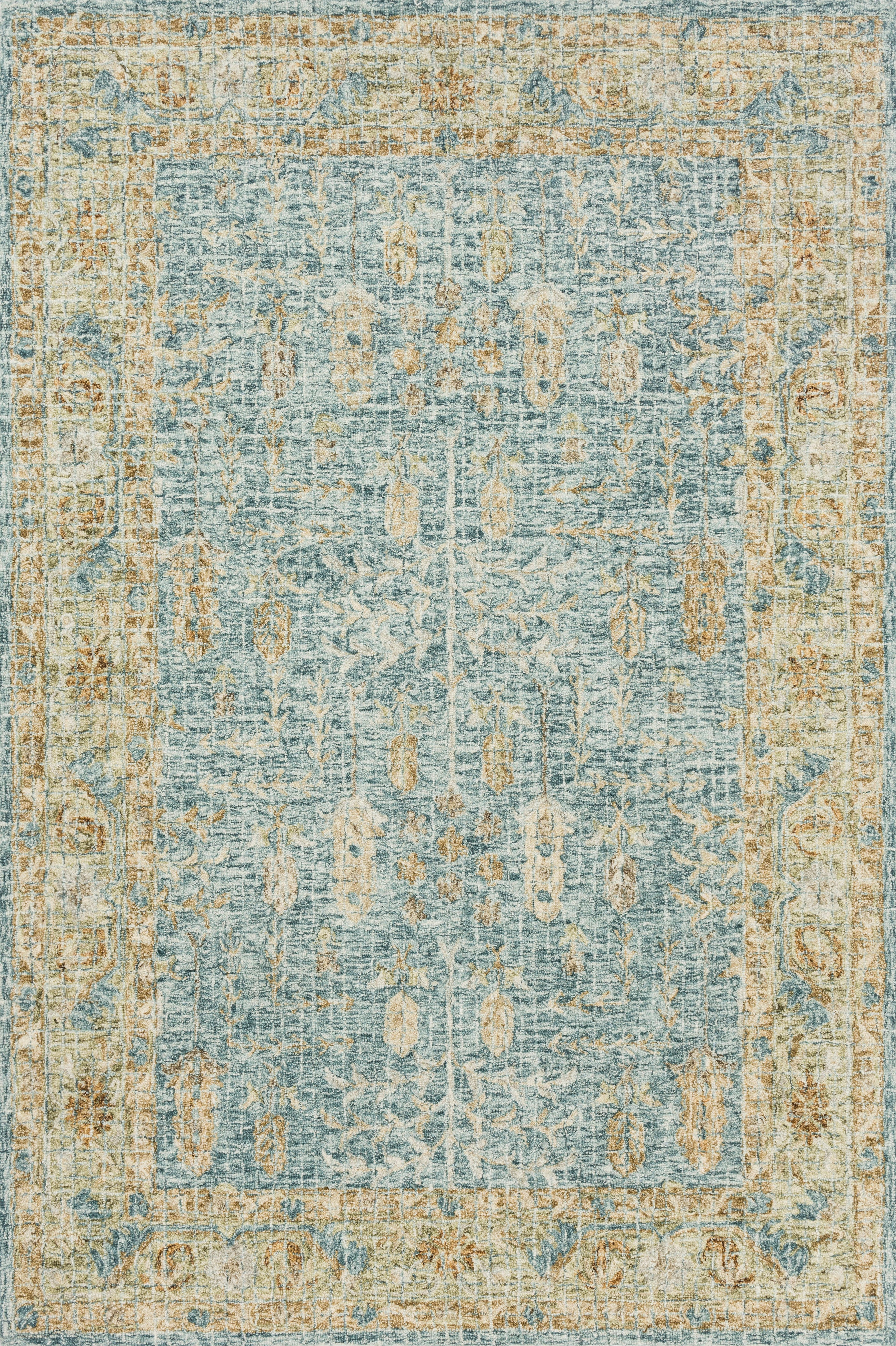 Loloi Julian JI-05 Blue / Gold Area Rug