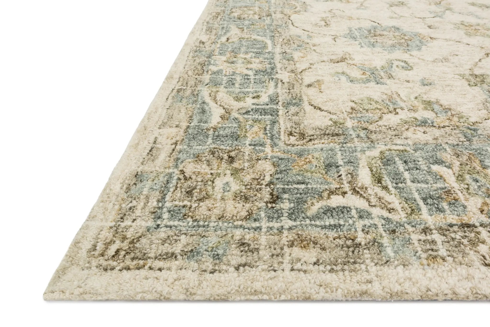 Julian JI-06 Ivory / Spa Area Rug by Loloi