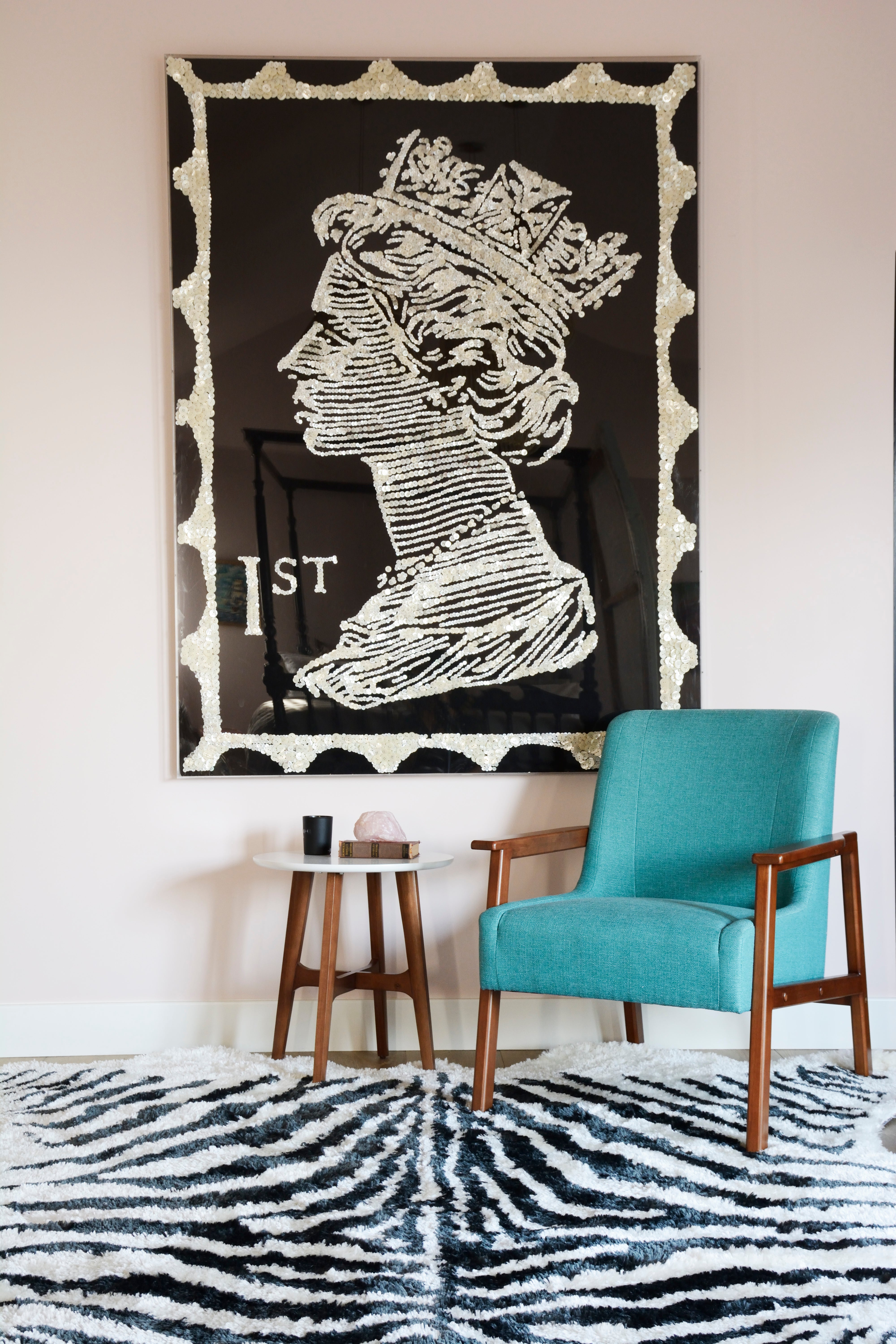 Novogratz Kalahari KAL-1 Black Hand Tufted Area Rug by Momeni