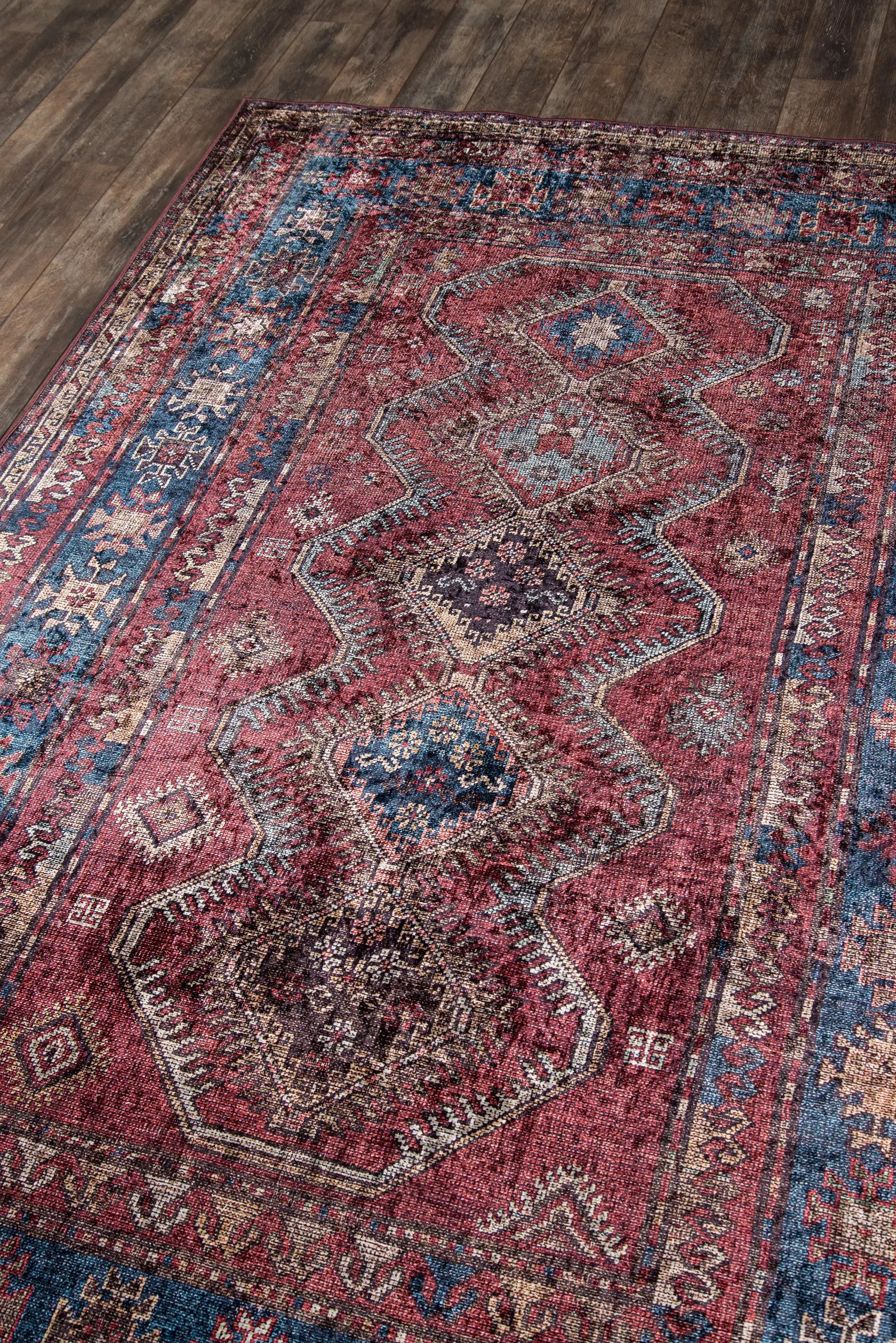 Karachi KAR-1 Burgundy Area Rug by Momeni