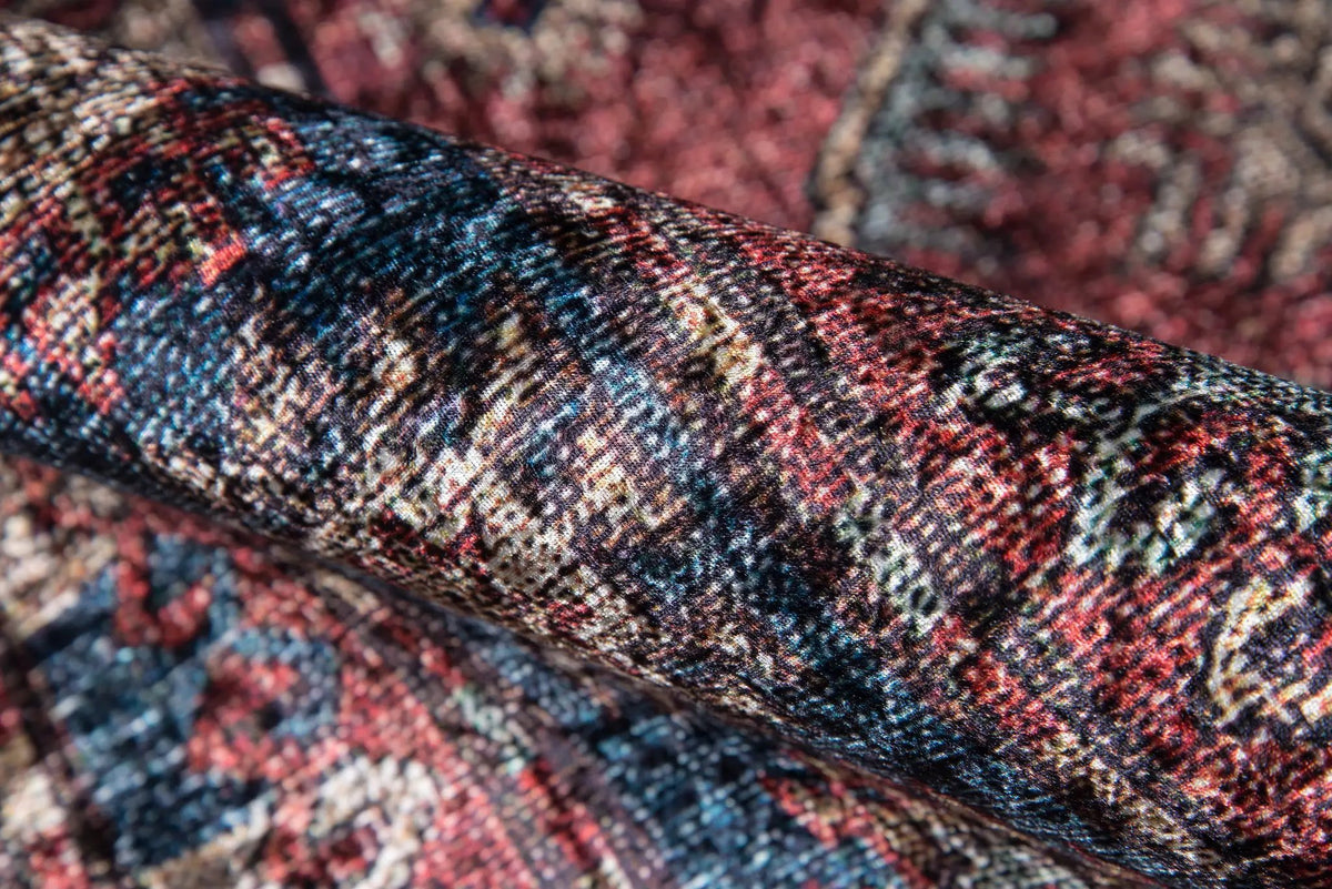 Karachi KAR-1 Burgundy Area Rug by Momeni