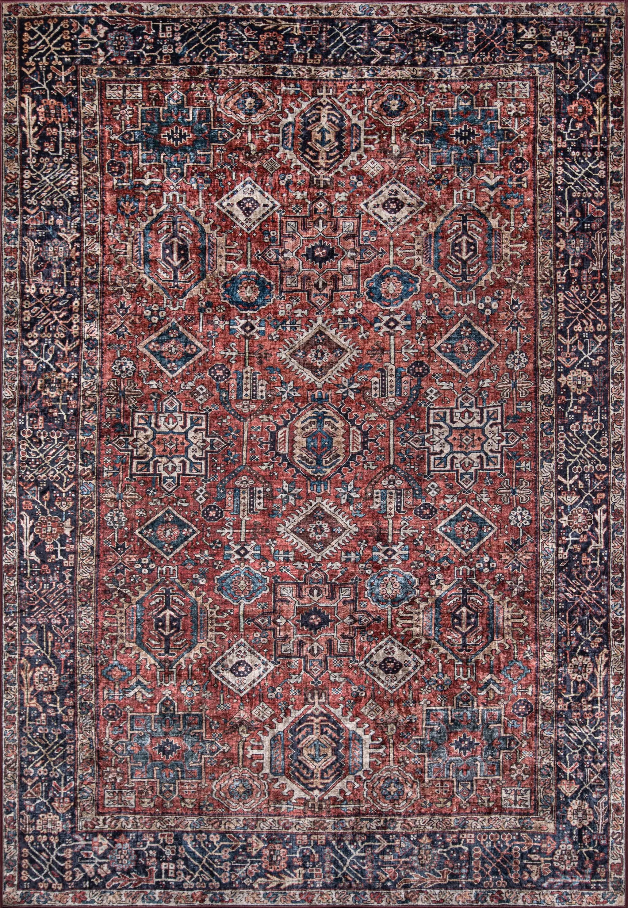 Karachi KAR-2 Rust Area Rug by Momeni