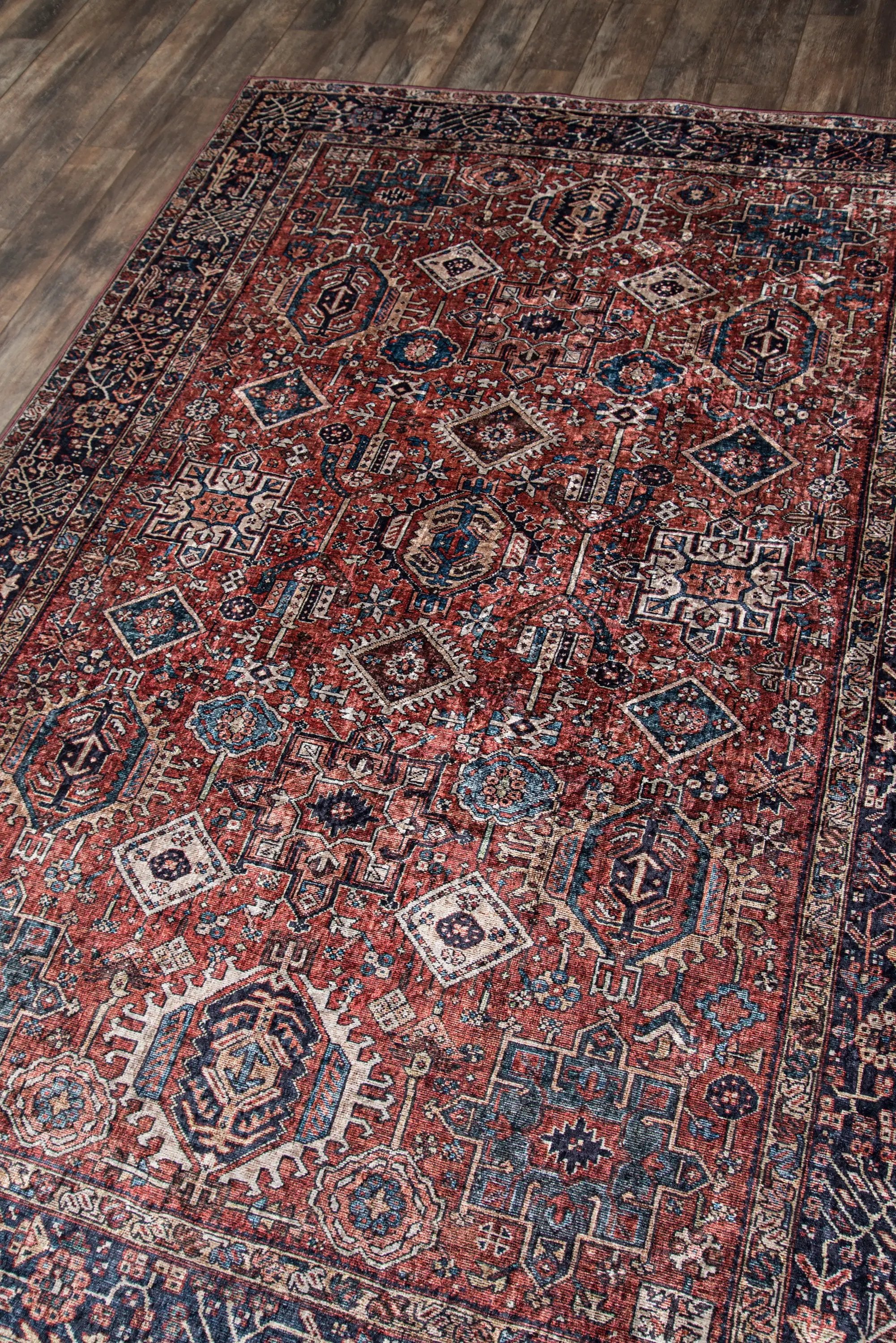 Karachi KAR-2 Rust Area Rug by Momeni