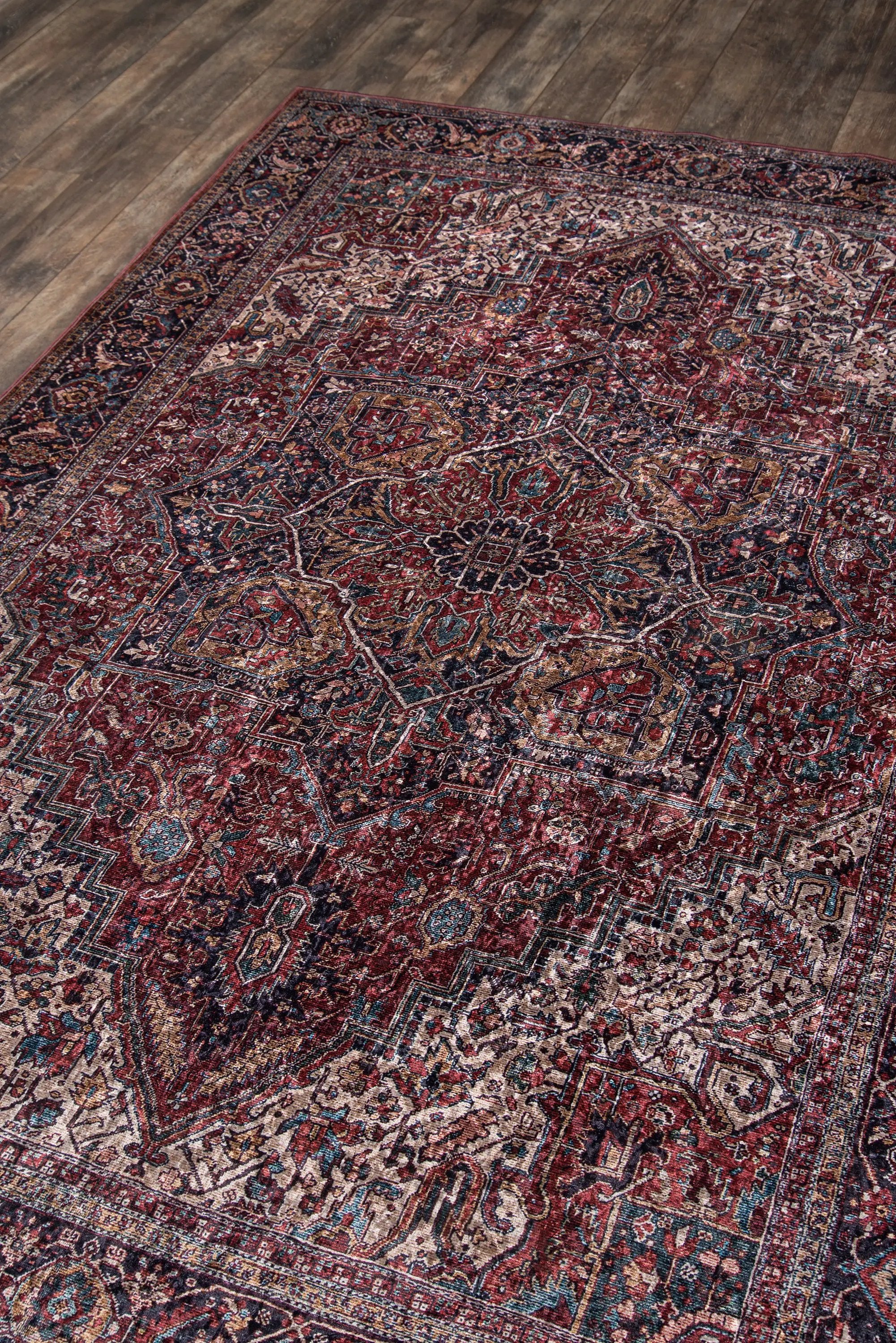 Karachi KAR-4 Burgundy Area Rug by Momeni