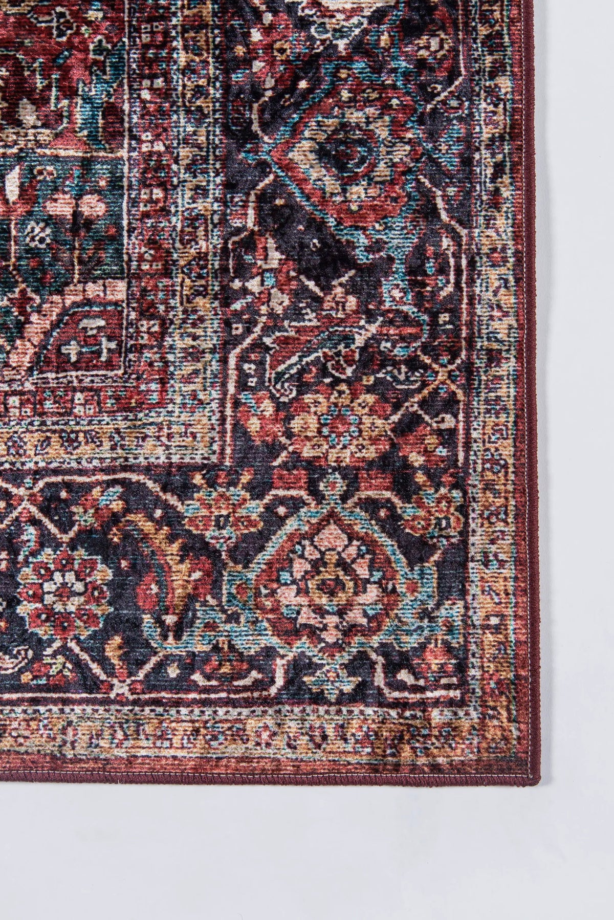 Karachi KAR-4 Burgundy Area Rug by Momeni