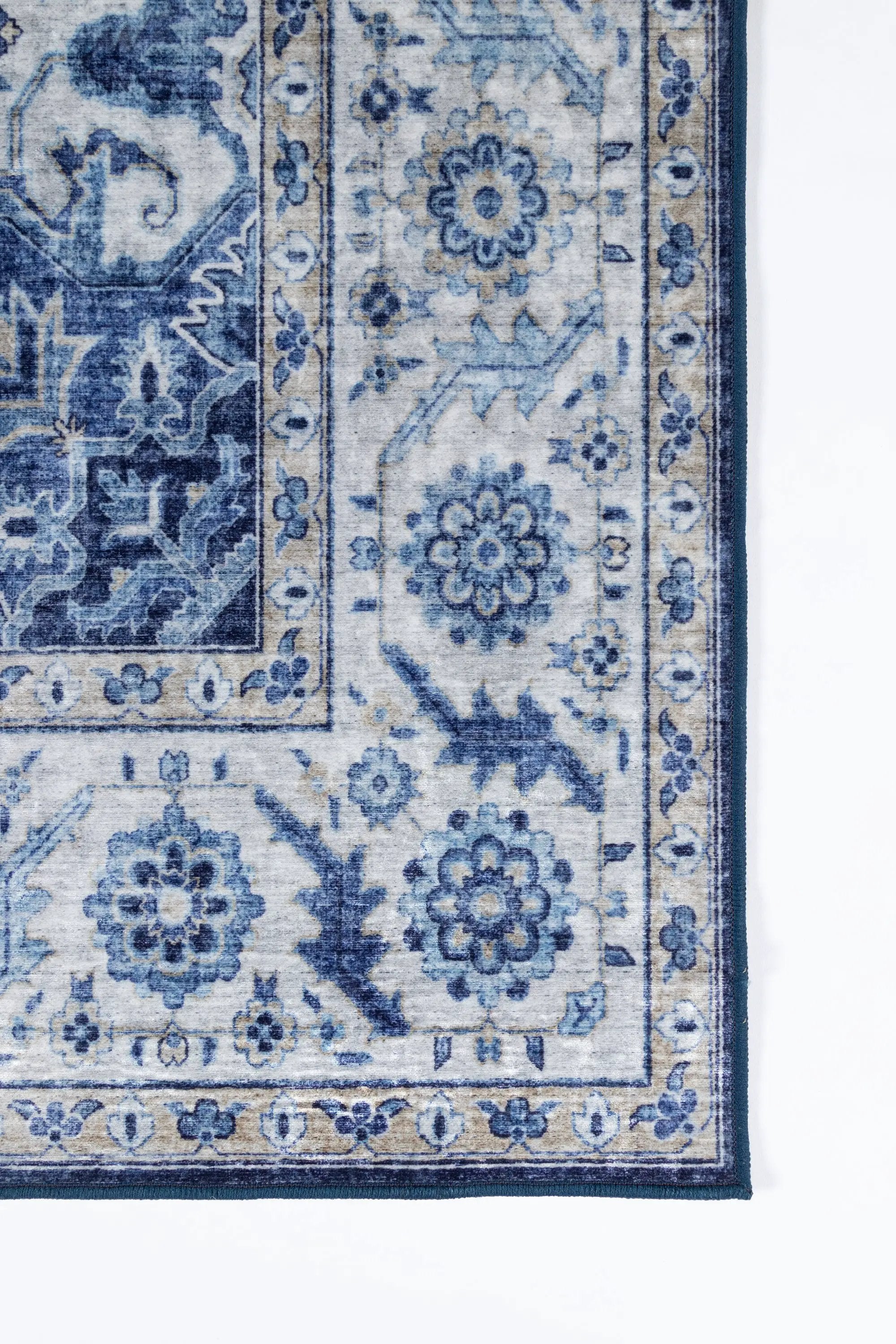 Karachi KAR-8 Blue Area Rug by Momeni
