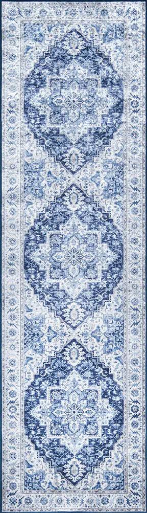 Karachi KAR-8 Blue Area Rug by Momeni