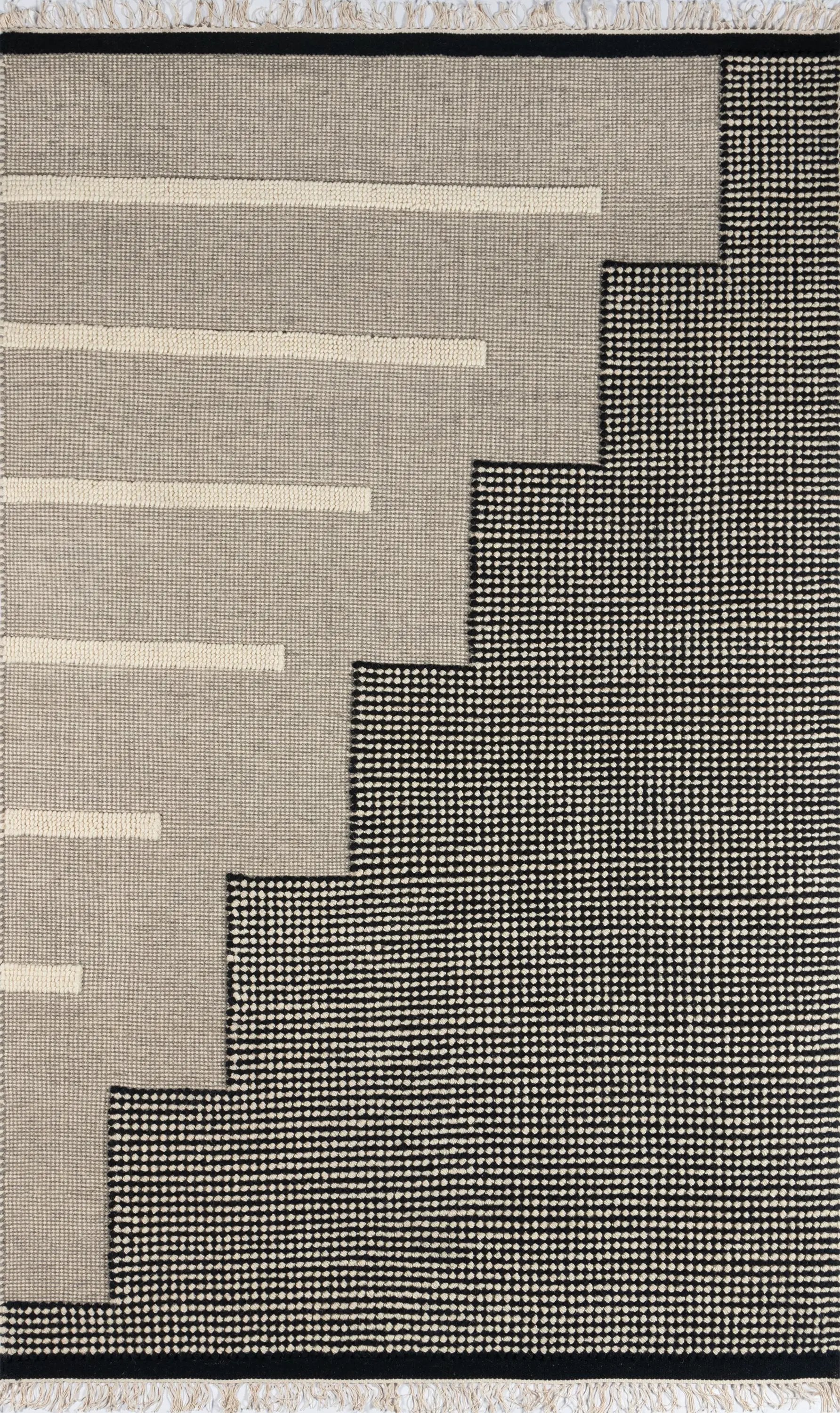 Karl KRL-1 Jules Black Area Rug by Novogratz by Momeni