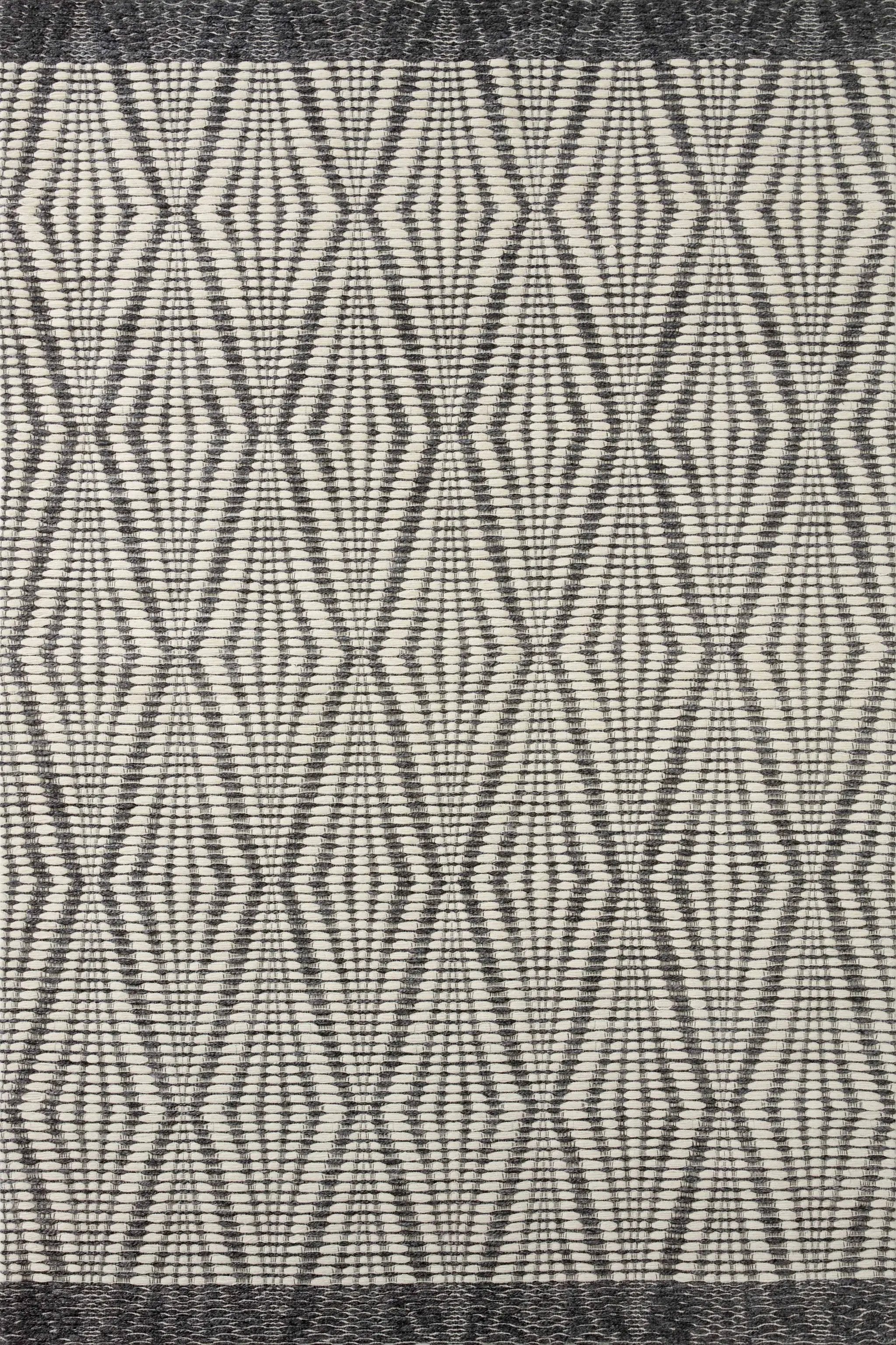 Kenzie KNZ-01 Ivory / Charcoal Area Rug by Loloi