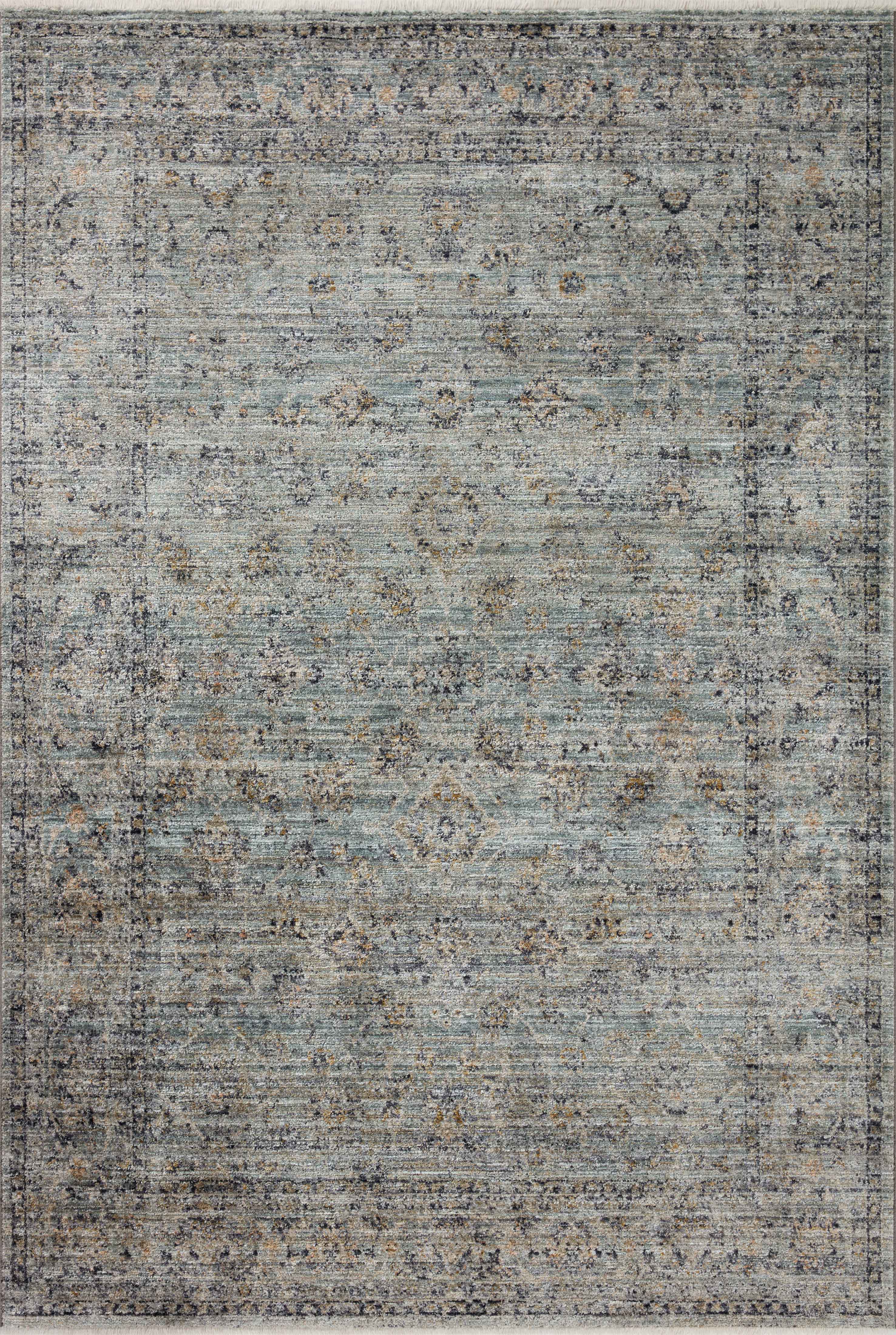 Jean Stoffer x Loloi Katherine KES-01 Ocean / Gold Area Rug
