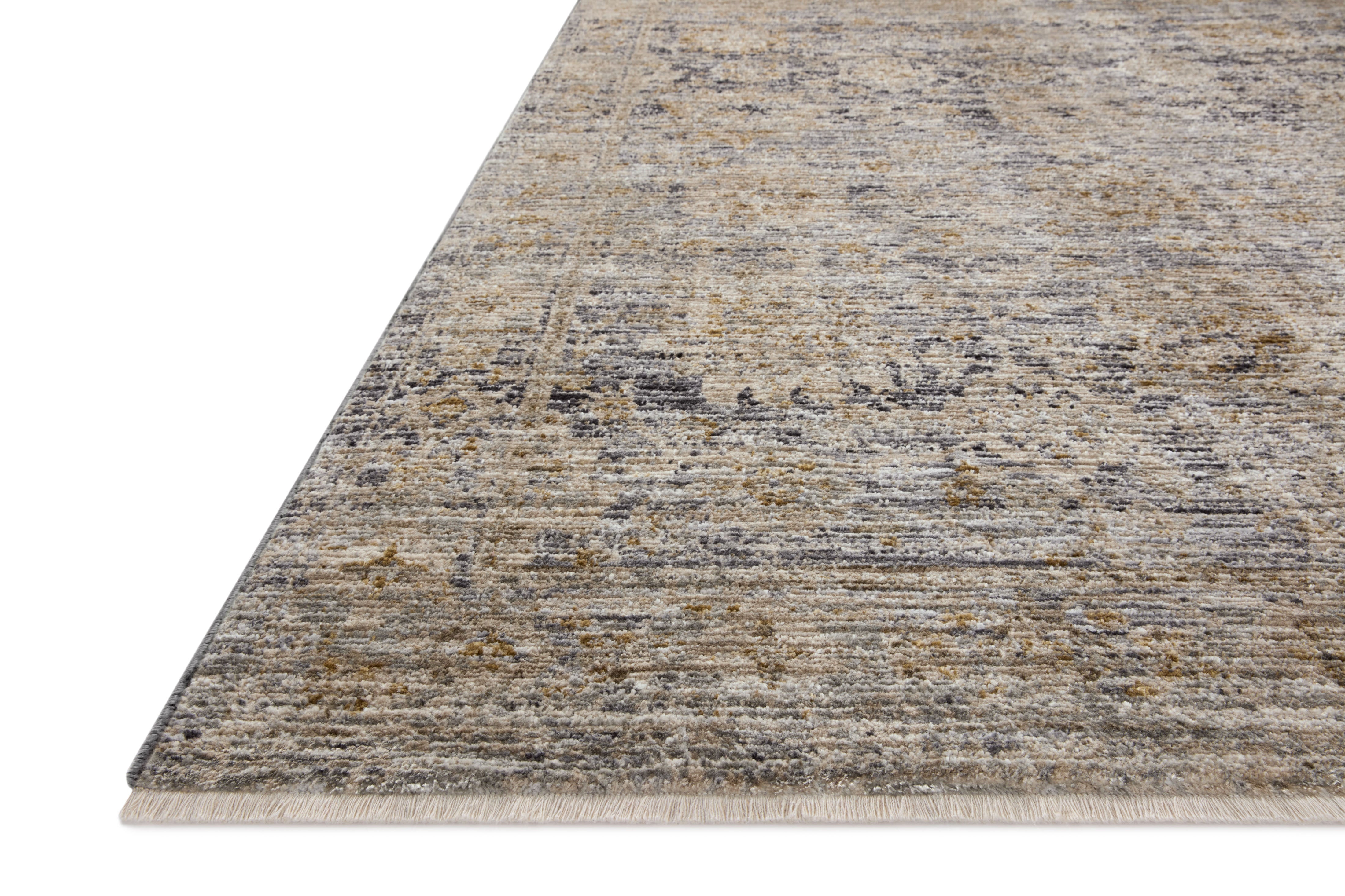 Jean Stoffer x Loloi Katherine KES-02 Charcoal / Gold Area Rug