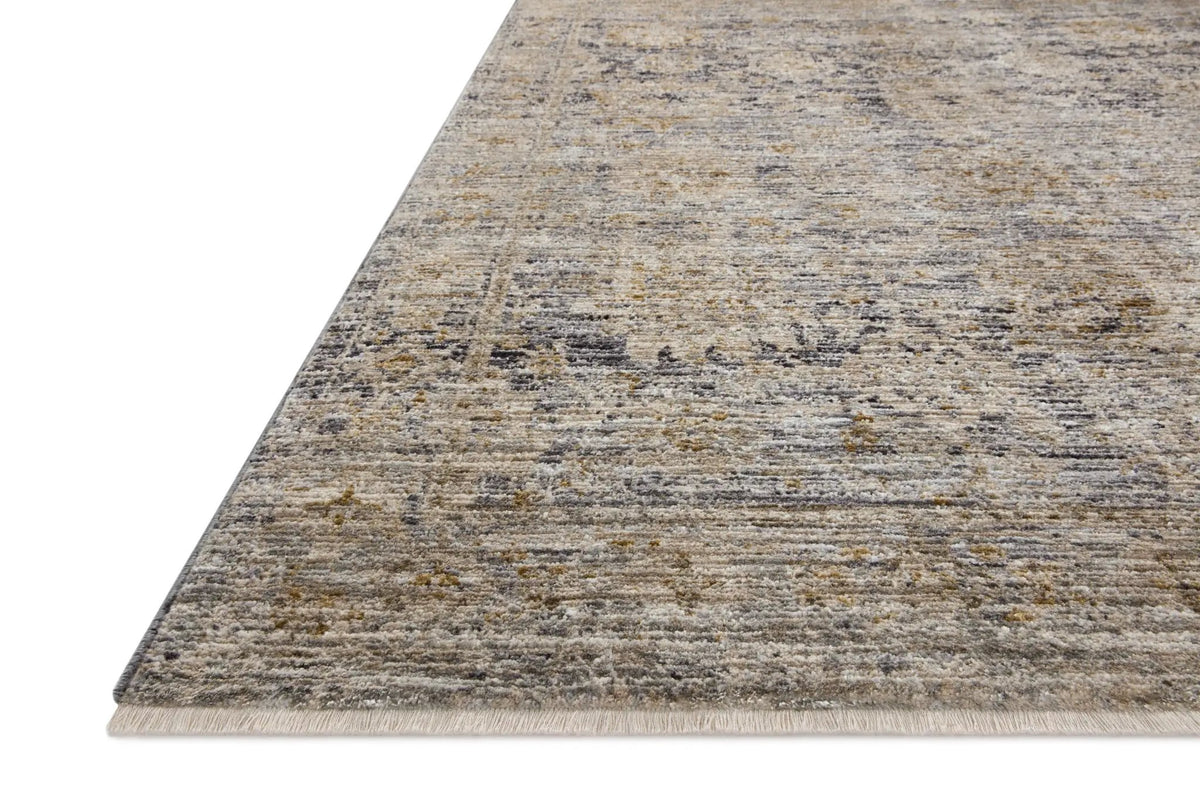 Katherine KES-02 Charcoal / Gold Area Rug by Jean Stoffer x Loloi