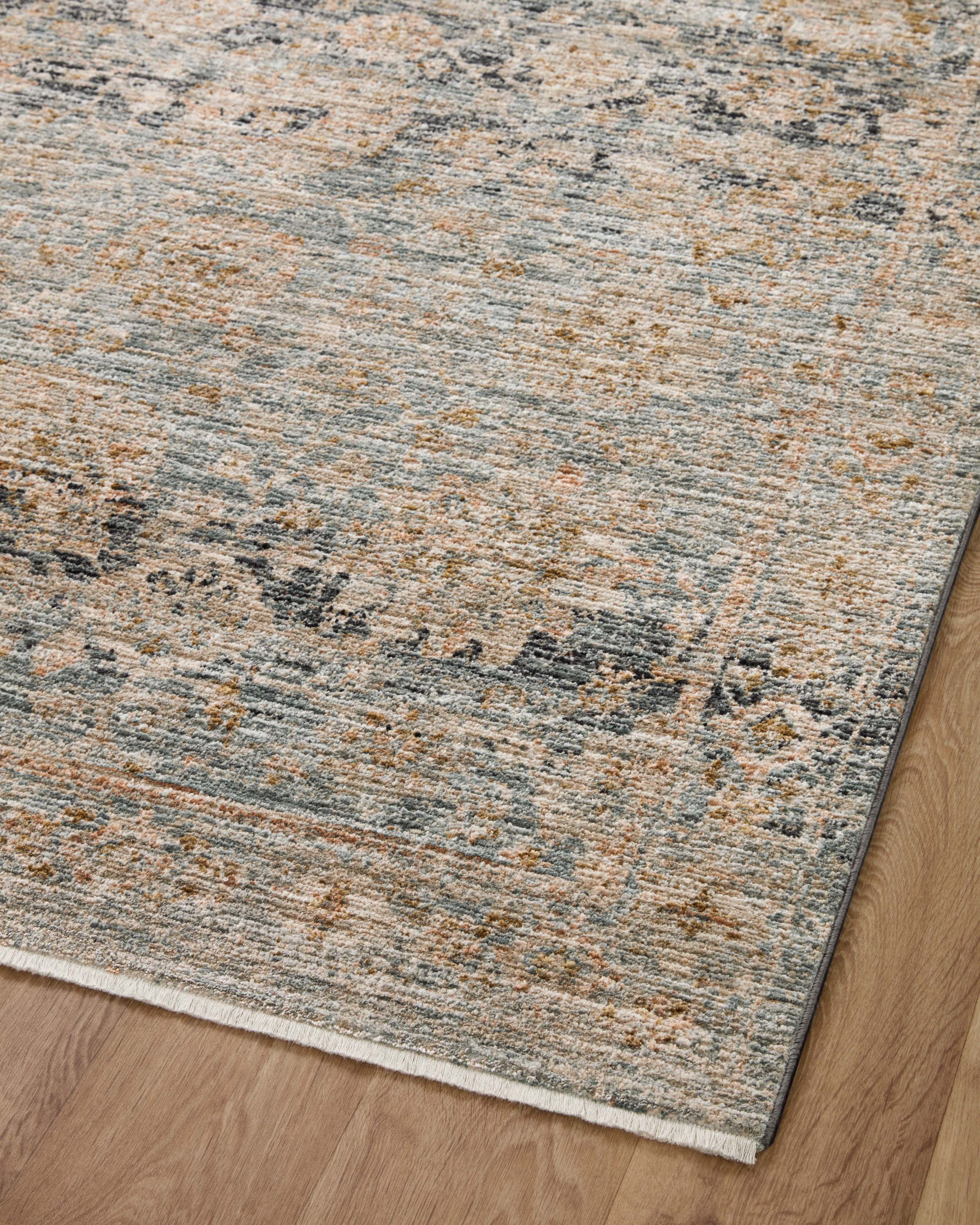 Jean Stoffer x Loloi Katherine KES-02 Ocean / Coral Area Rug