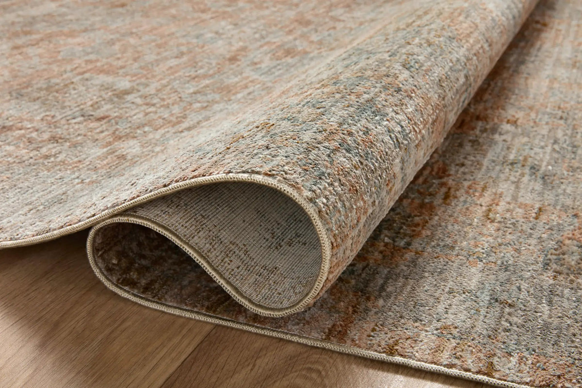 Katherine KES-02 Terracotta / Smoke Area Rug by Jean Stoffer x Loloi