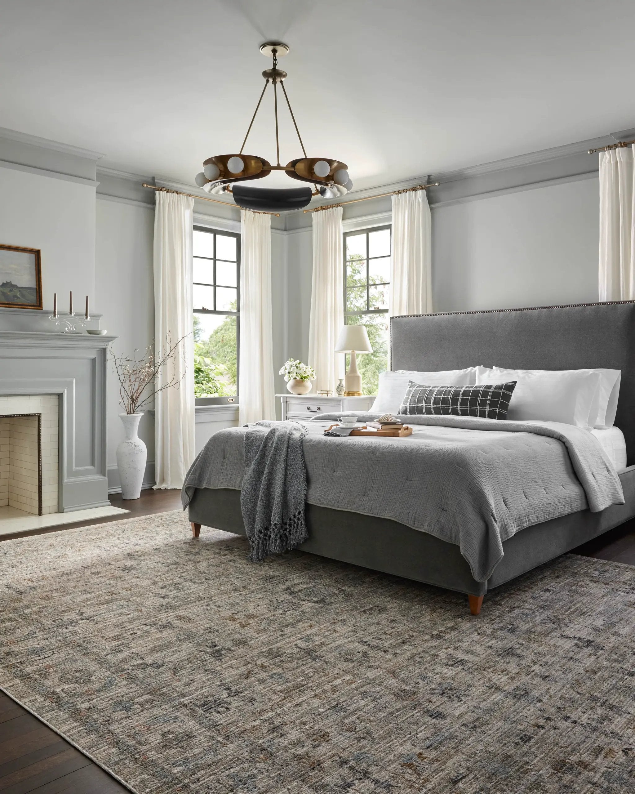 Katherine KES-03 Beige / Mist Area Rug by Jean Stoffer x Loloi