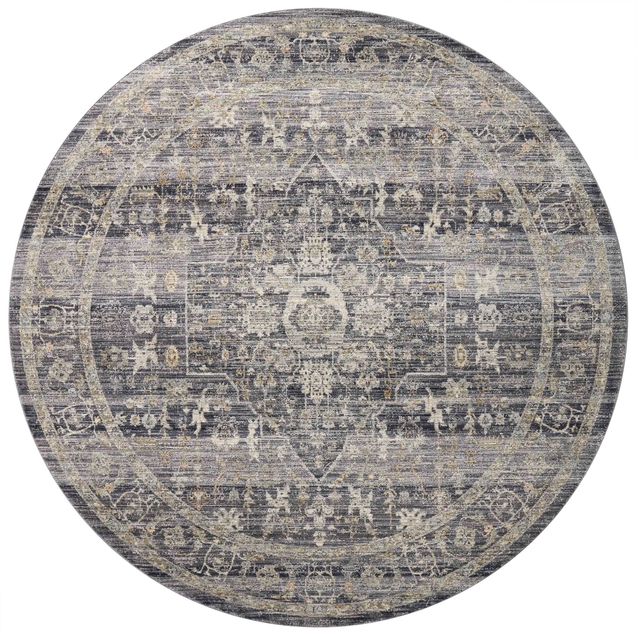 Katherine KES-03 Midnight / Tobacco Area Rug by Jean Stoffer x Loloi