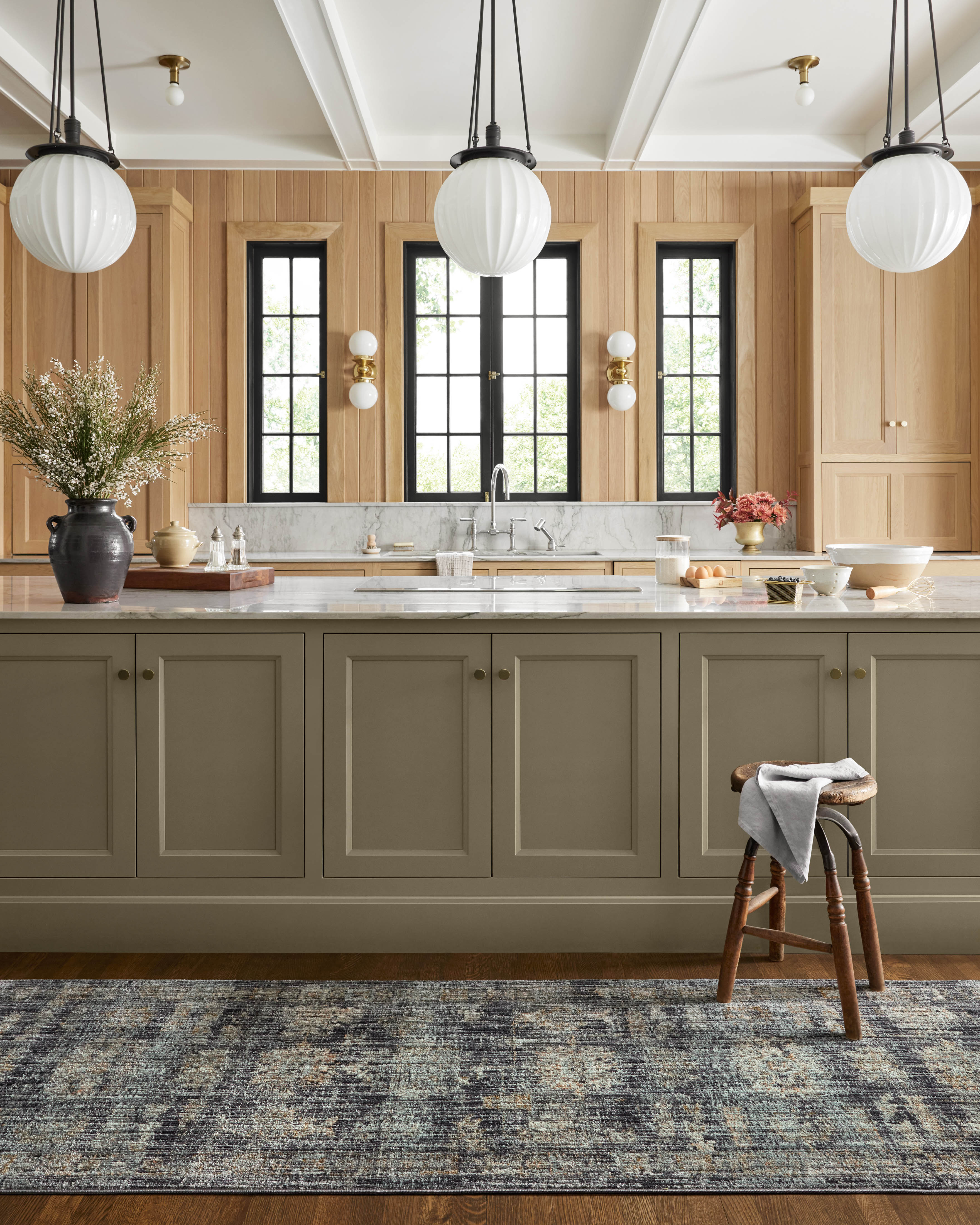 Jean Stoffer x Loloi Katherine KES-04 Ink / Jade Area Rug