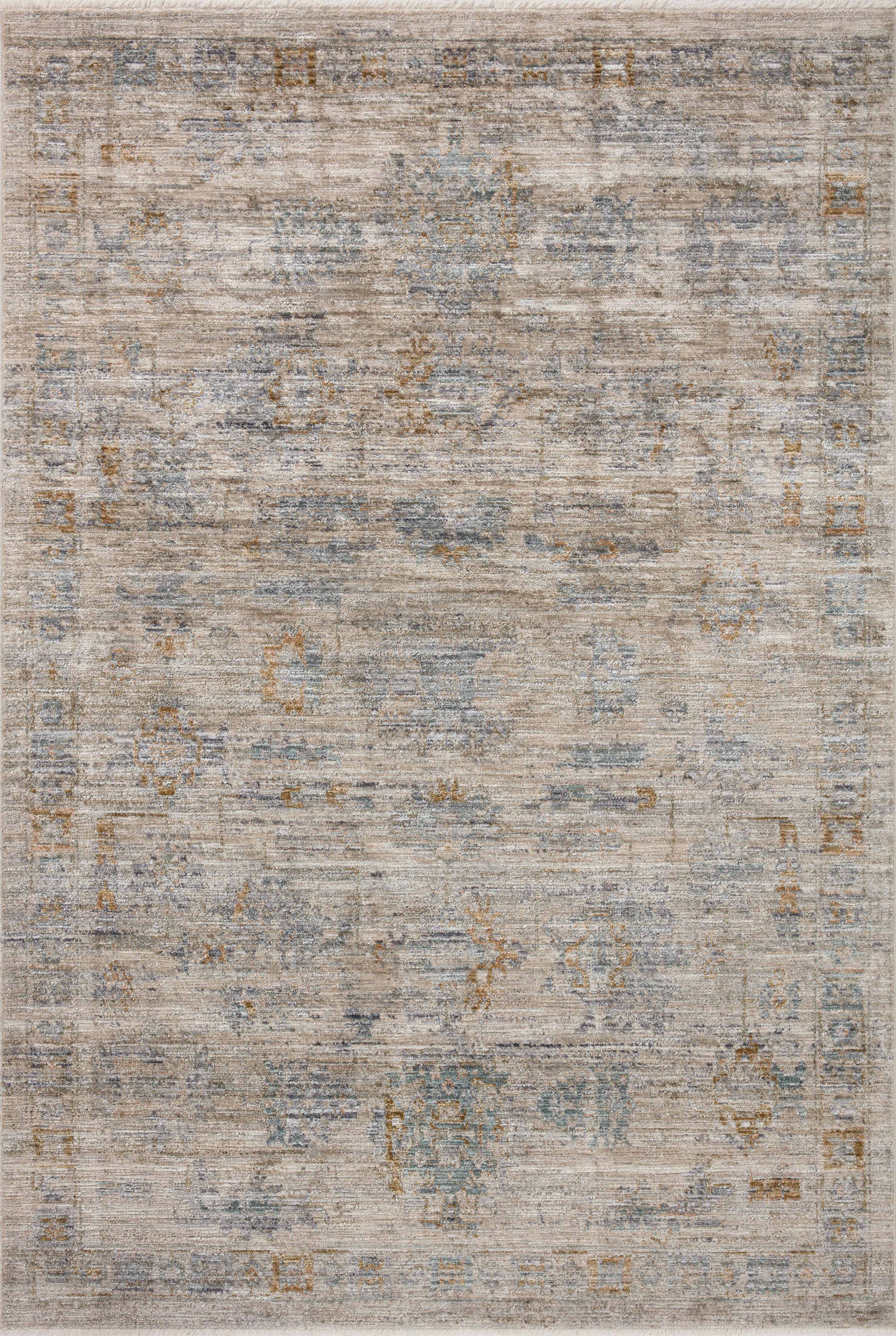 Jean Stoffer x Loloi Katherine KES-04 Pebble / Ocean Area Rug