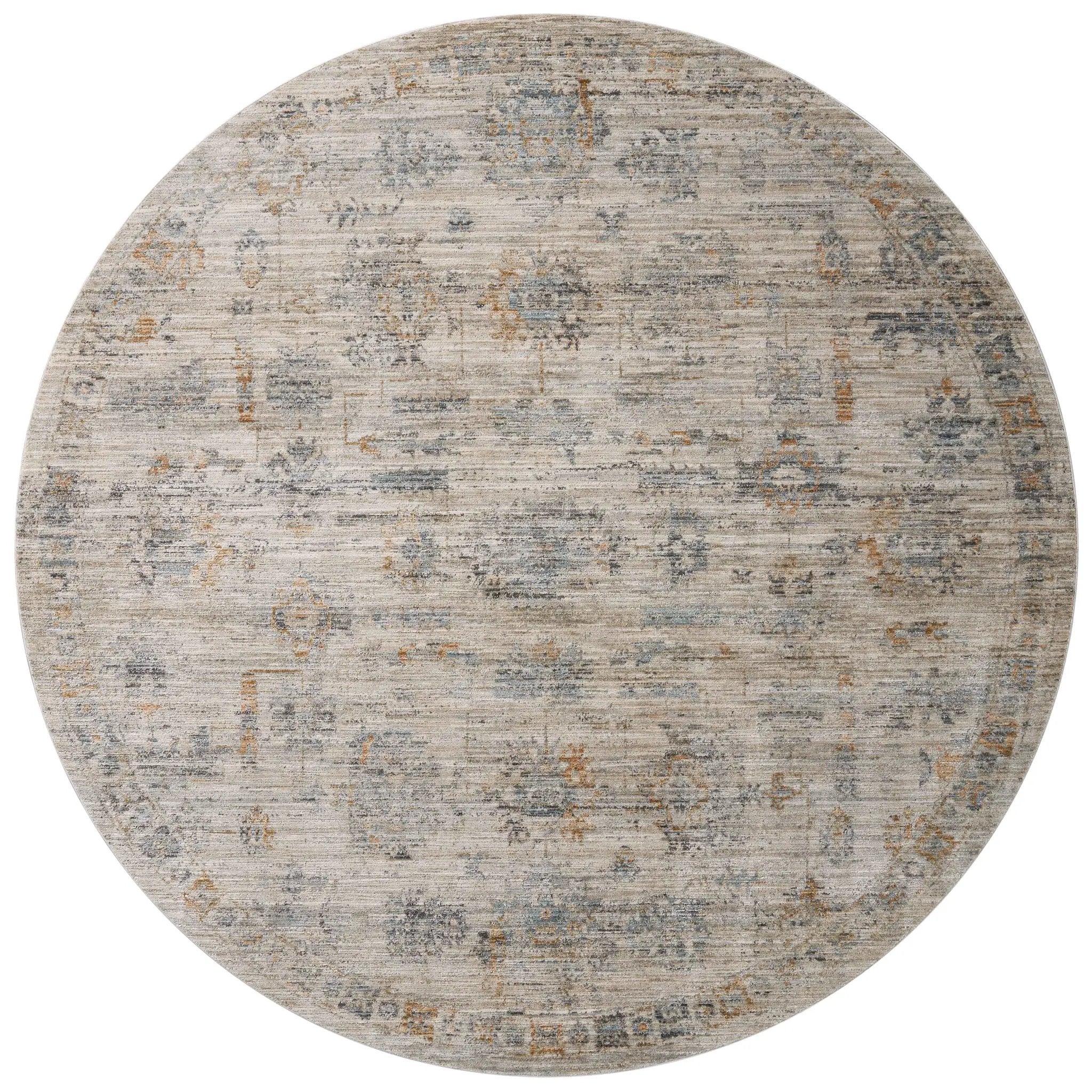 Katherine KES-04 Pebble / Ocean Area Rug by Jean Stoffer x Loloi