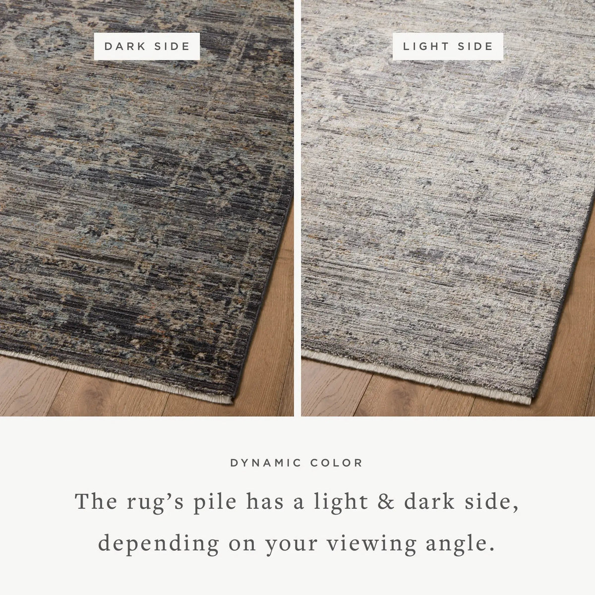 Katherine KES-05 Graphite / Jade Area Rug by Jean Stoffer x Loloi