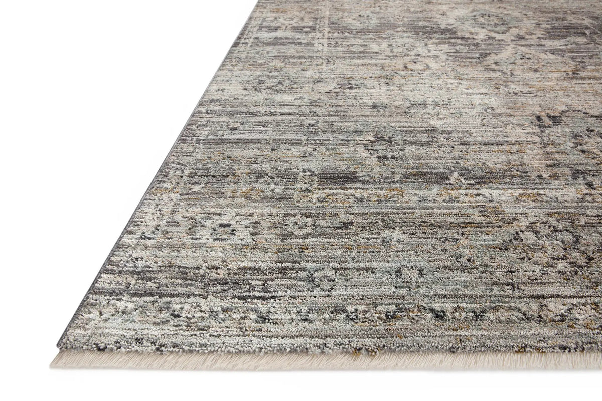 Katherine KES-05 Graphite / Jade Area Rug by Jean Stoffer x Loloi