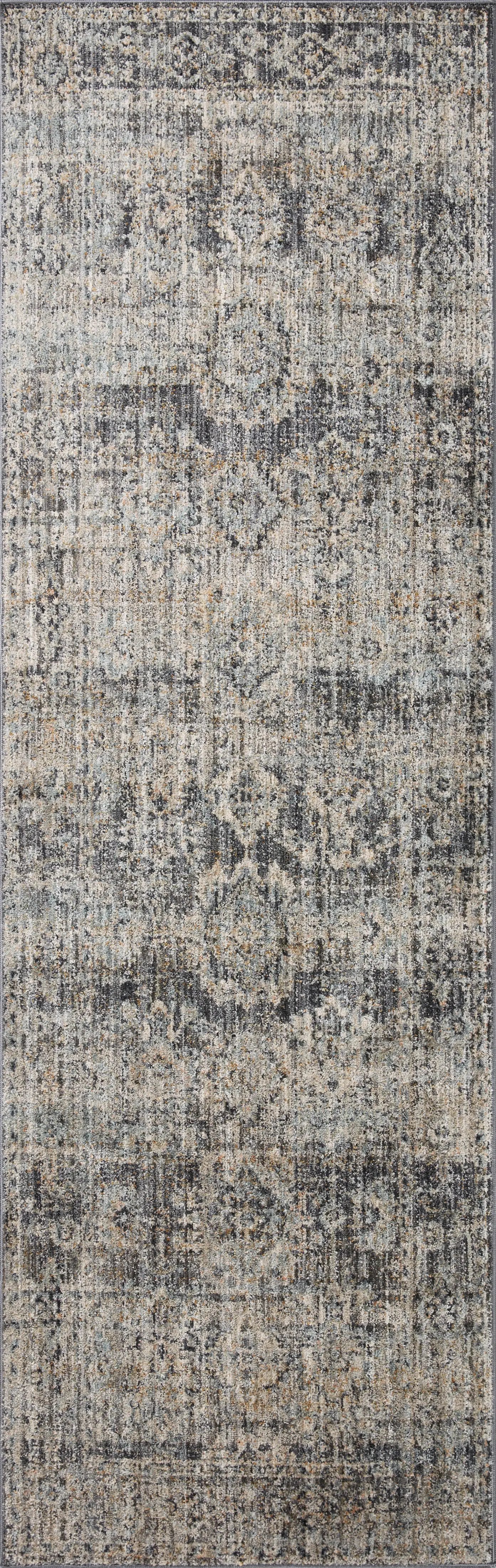 Katherine KES-05 Graphite / Jade Area Rug by Jean Stoffer x Loloi