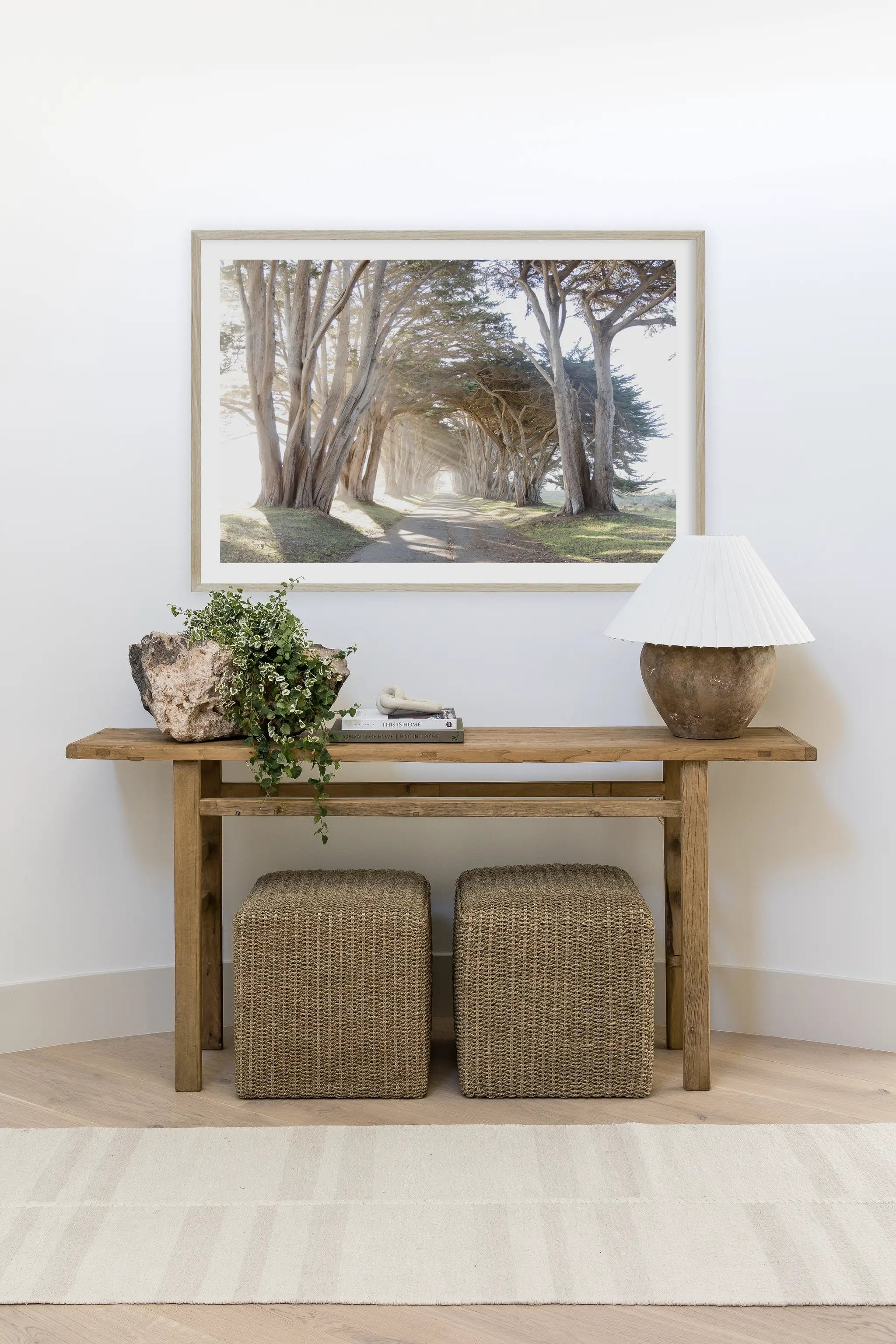 Koukila KOK-2 (Muted Stripe) Ivory Area Rug by Pure Salt by Momeni