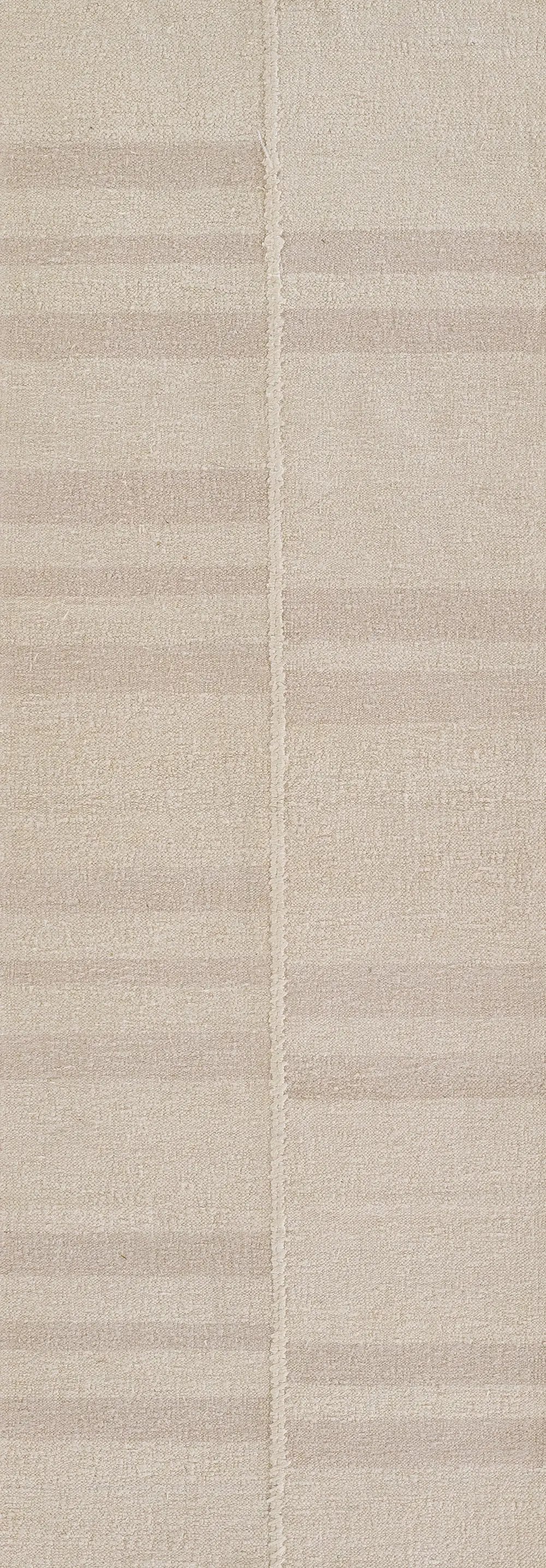 Koukila KOK-2 (Muted Stripe) Ivory Area Rug by Pure Salt by Momeni