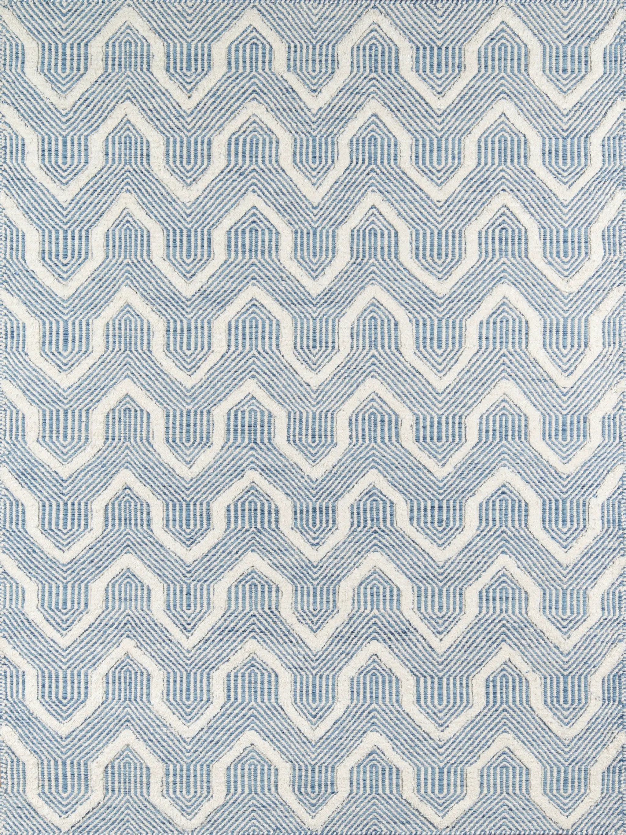 Langdon LGD-1 (Prince) Blue Area Rug by Erin Gates by Momeni