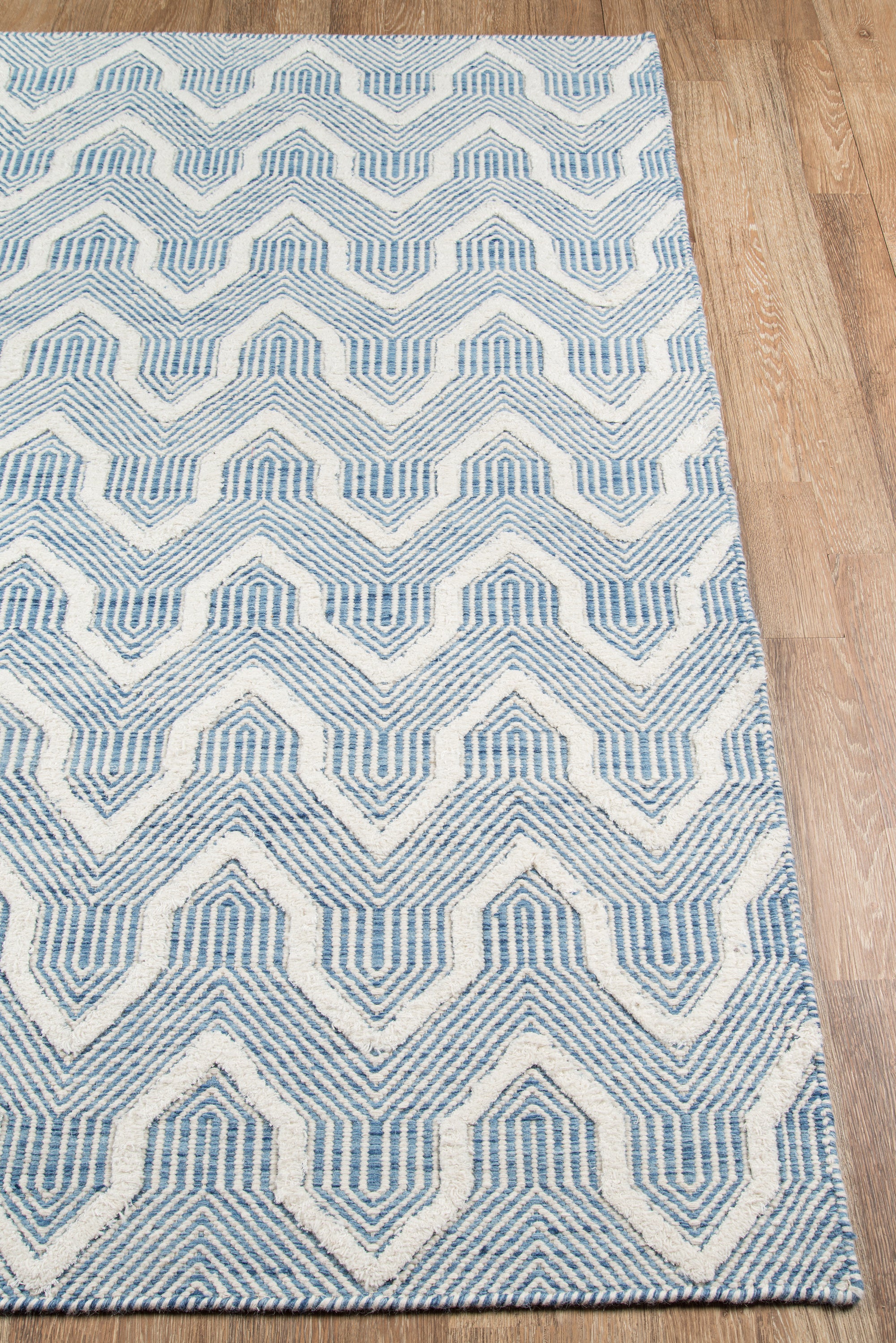 Erin Gates Langdon LGD-1 Blue Hand Woven Area Rug by Momeni