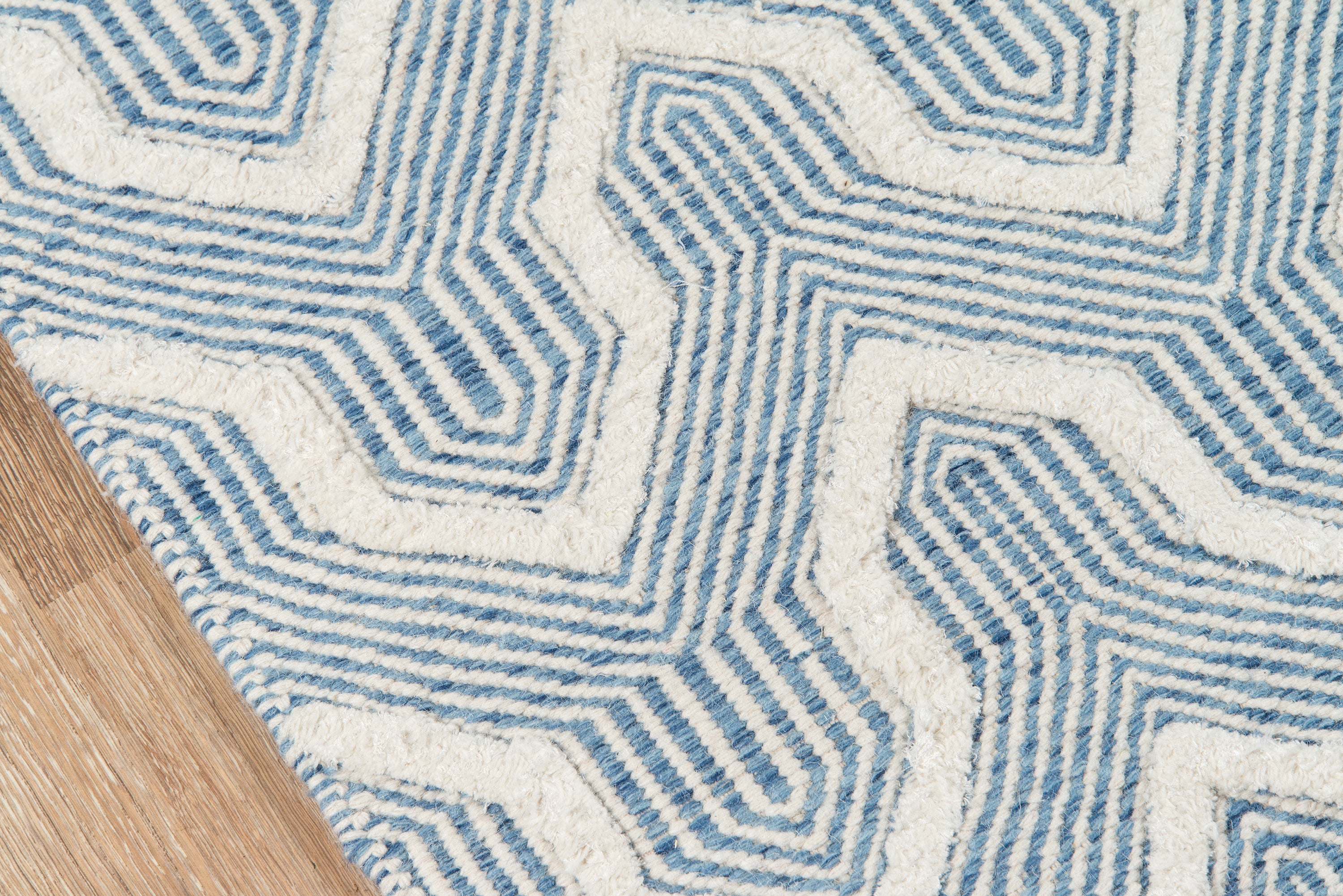 Erin Gates Langdon LGD-1 Blue Hand Woven Area Rug by Momeni
