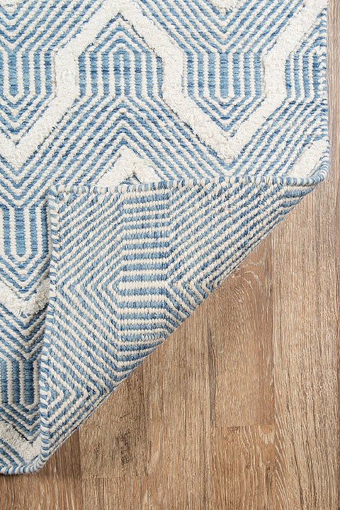 Erin Gates Langdon LGD-1 Blue Hand Woven Area Rug by Momeni