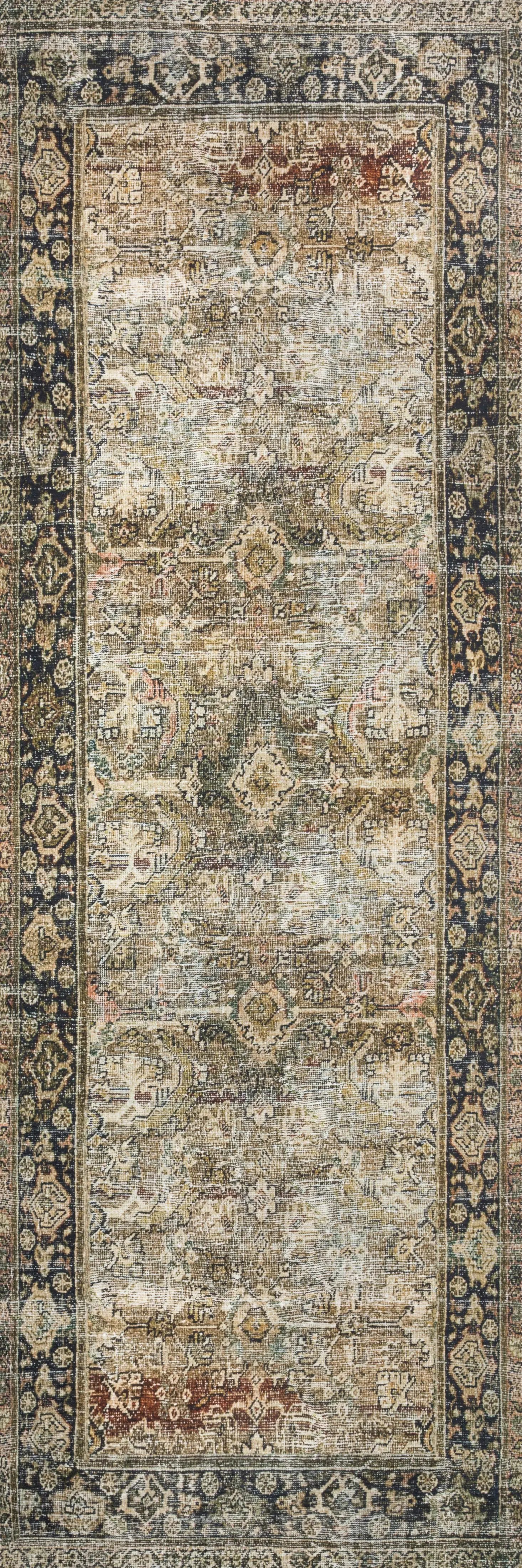 Layla LAY-03 Olive / Charcoal Area Rug by Loloi