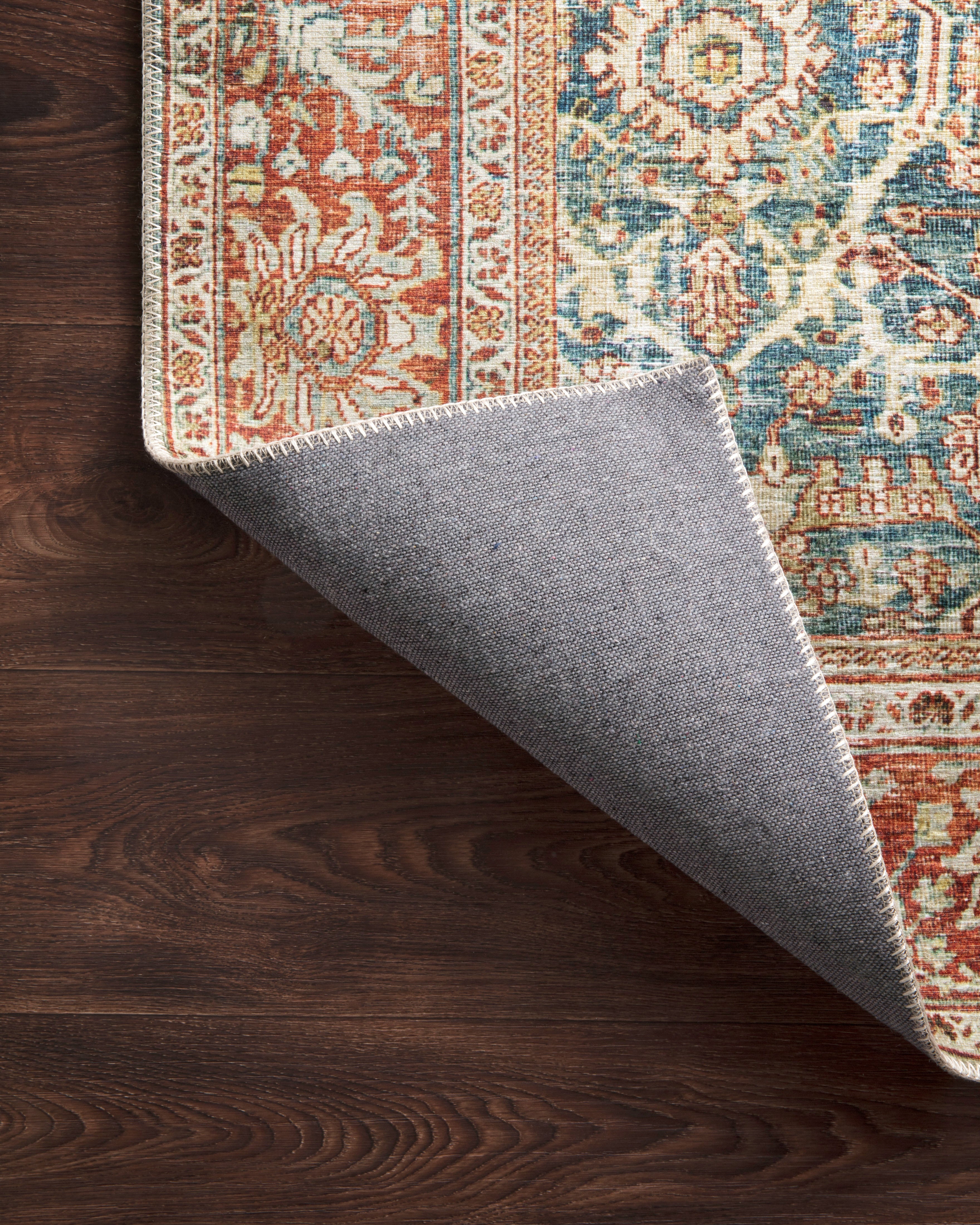 Loloi Layla LAY-04 Ocean / Rust Area Rug
