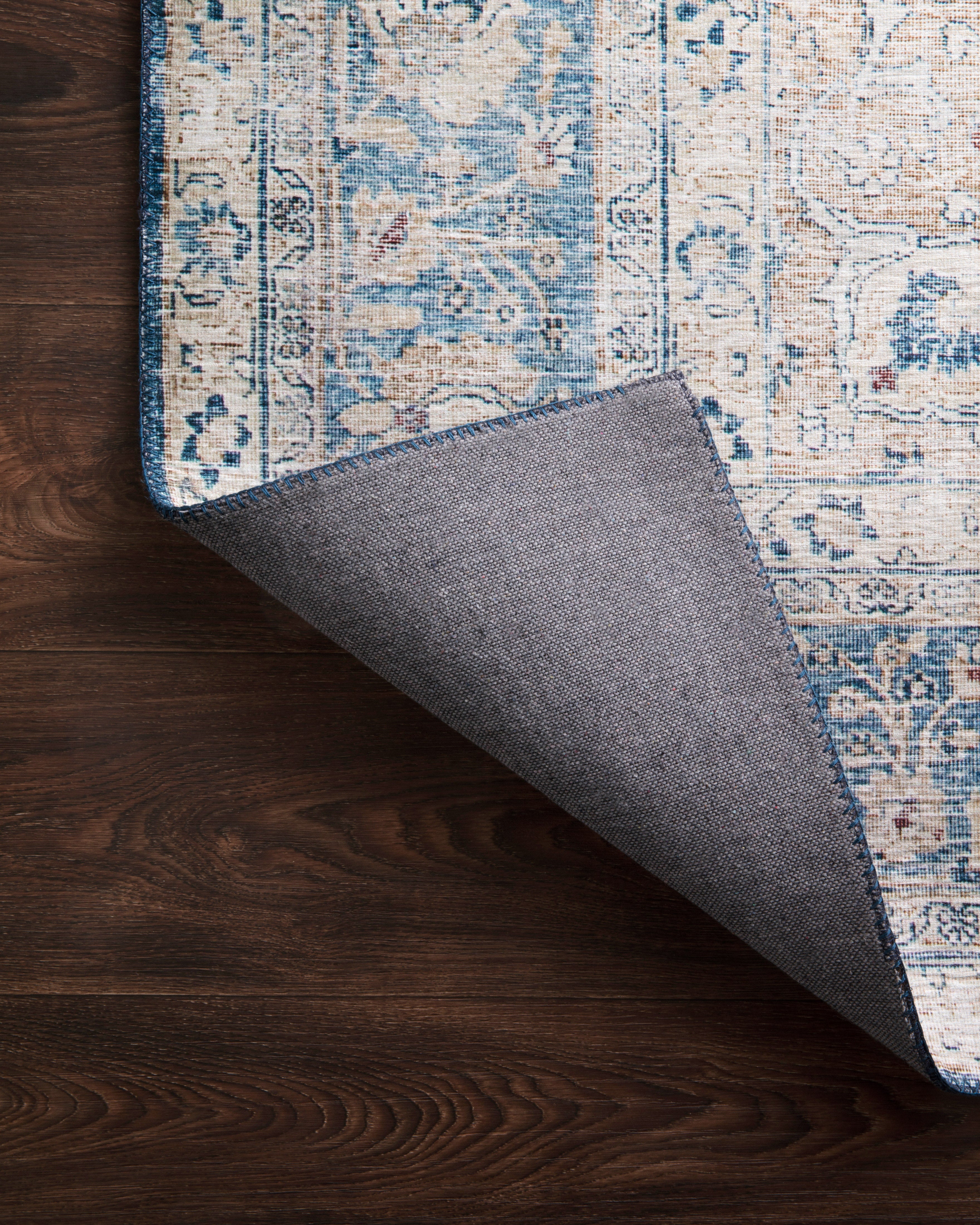 Loloi Layla LAY-07 Blue / Tangerine Area Rug