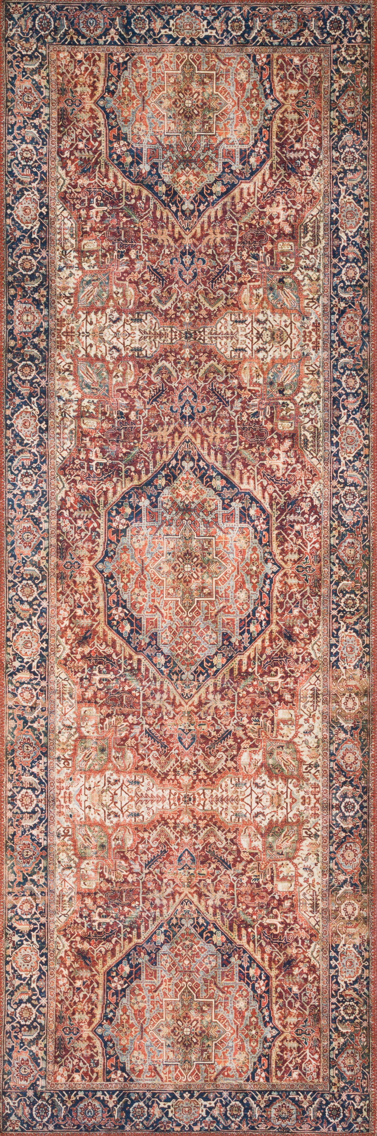 Loloi Layla LAY-08 Red / Navy Area Rug